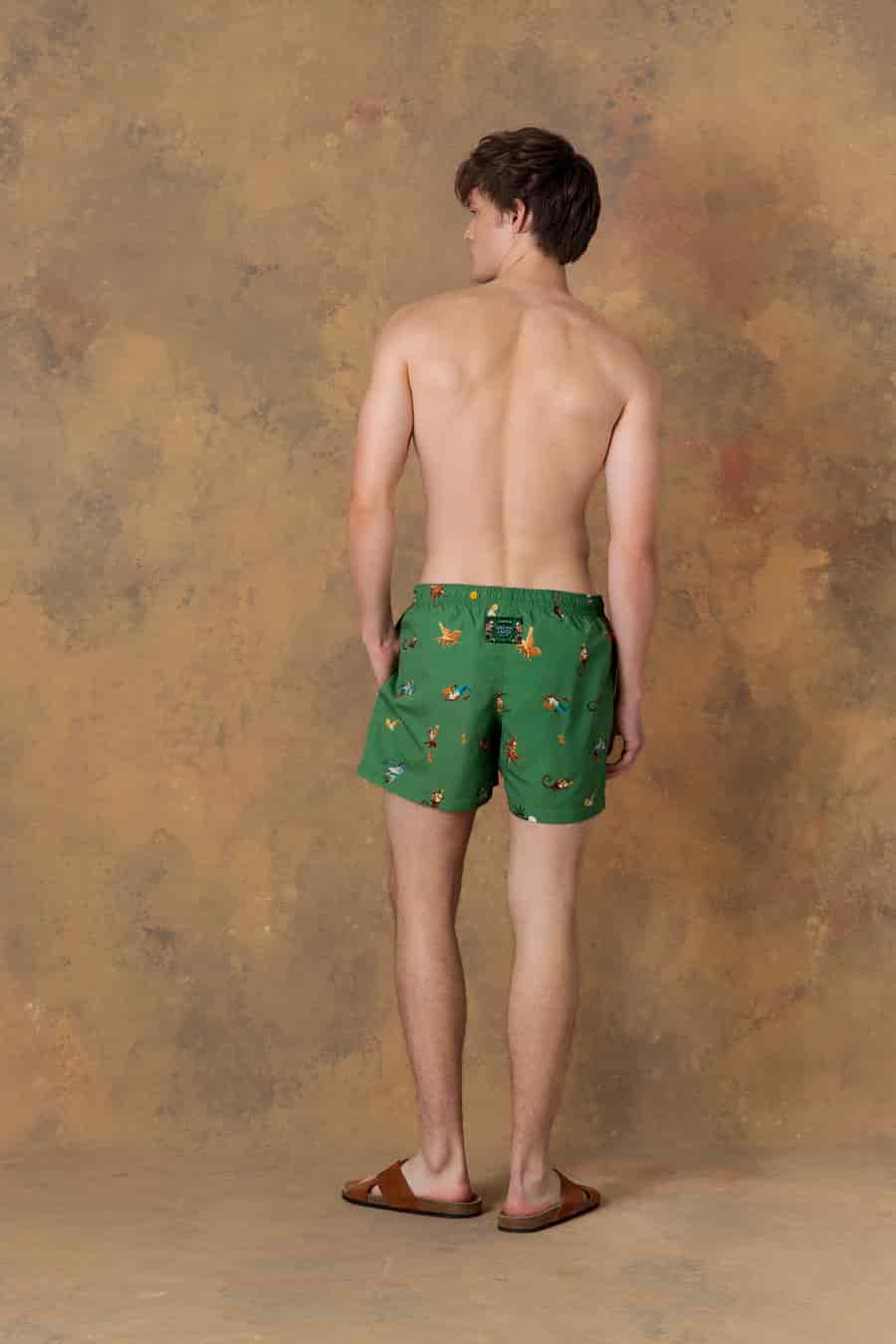 Men's swim trunk panteon green - miniatura 2
