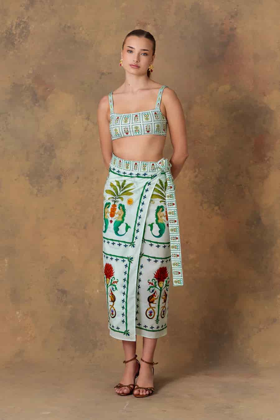 Women's pareo cotton silvan light green - miniatura 4