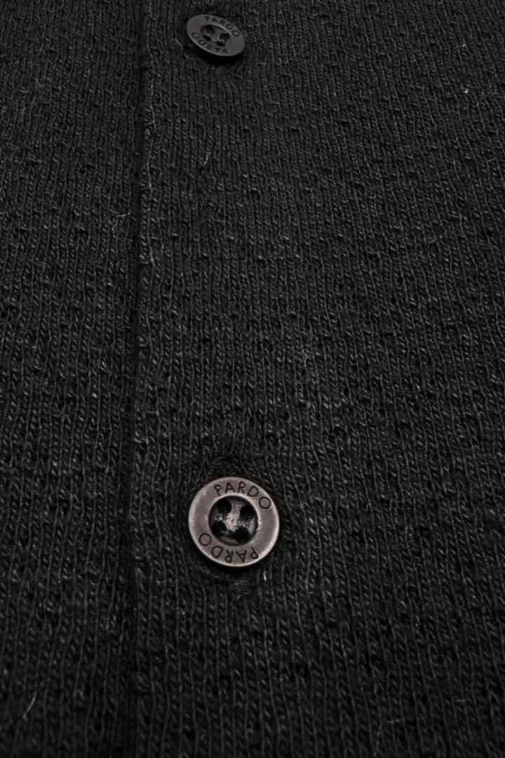 Camisa tejida ligera negra - miniatura 4