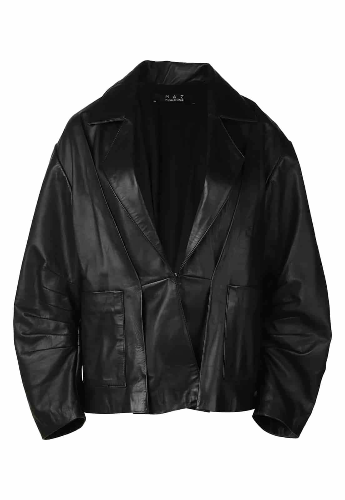 FURROWS LEATHER BLAZER - miniatura 1