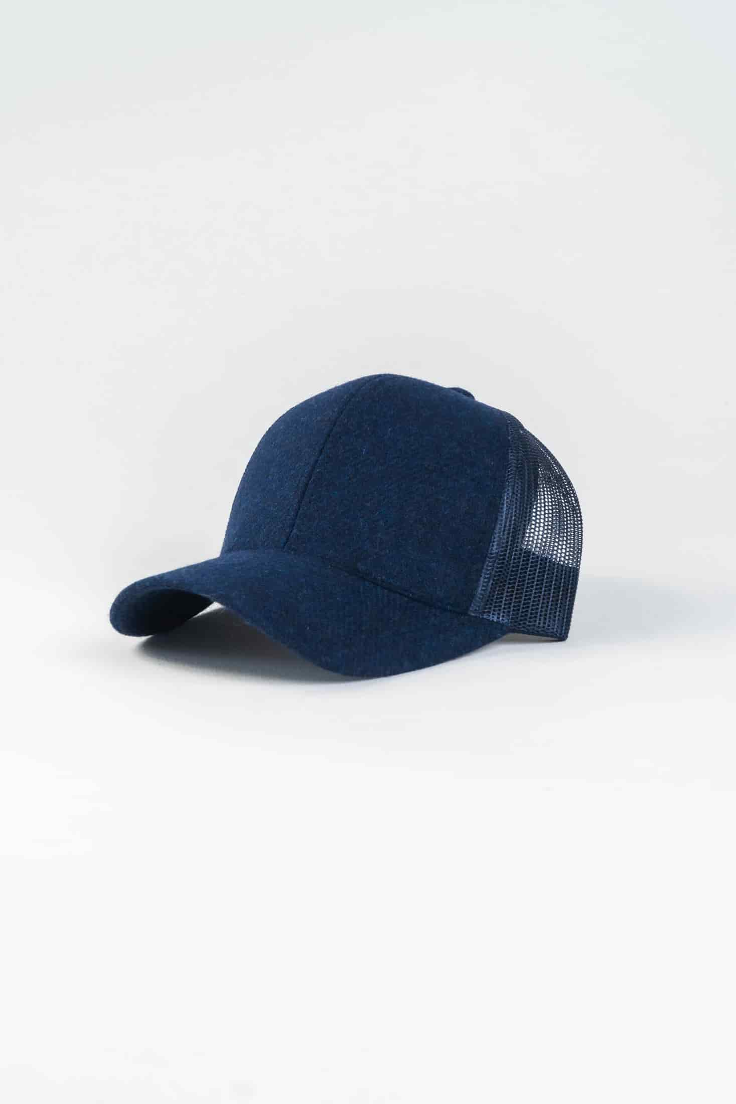 Gorra Malla Lana Azul Oscuro - miniatura 1