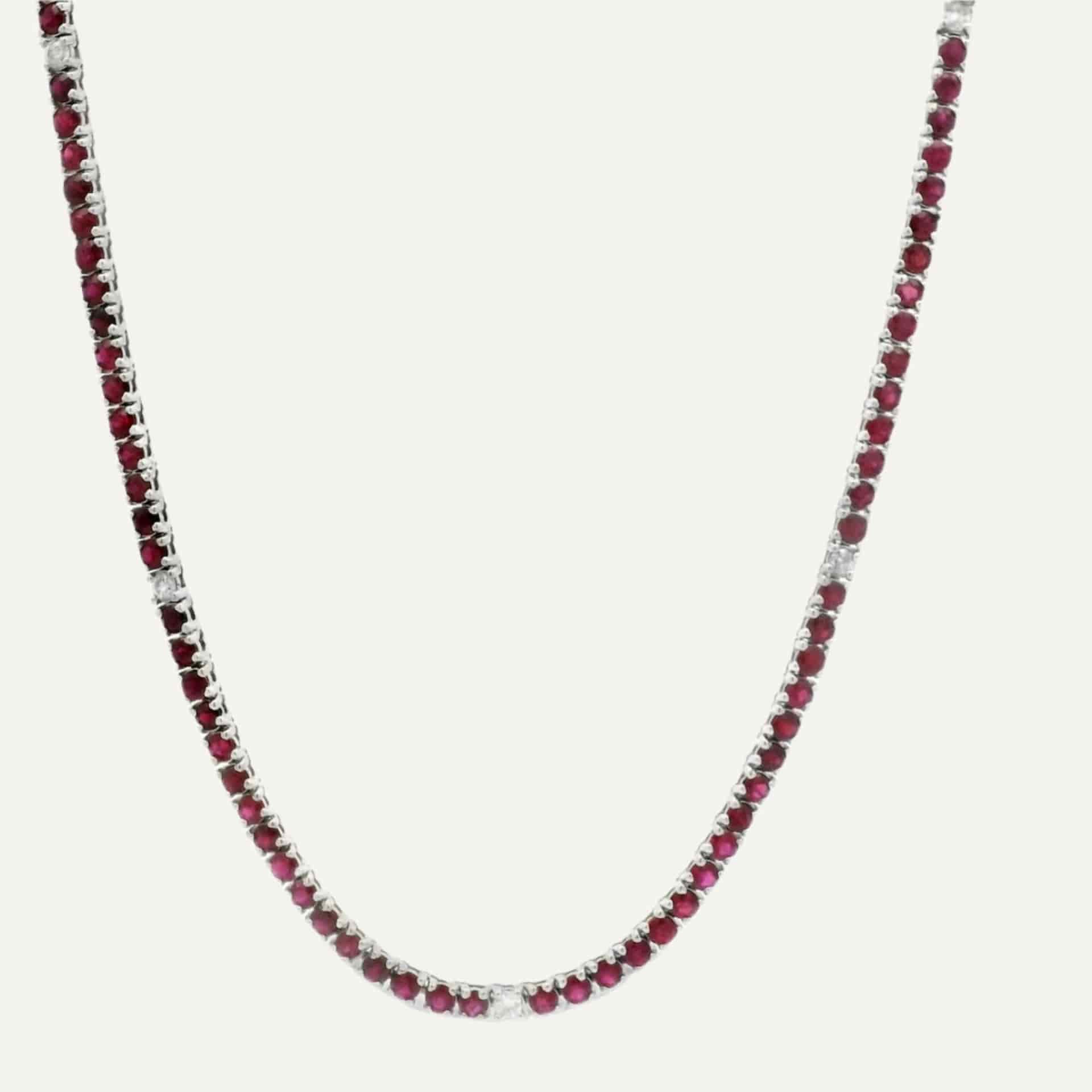 Cadena Clip tennis color 14K - miniatura 1