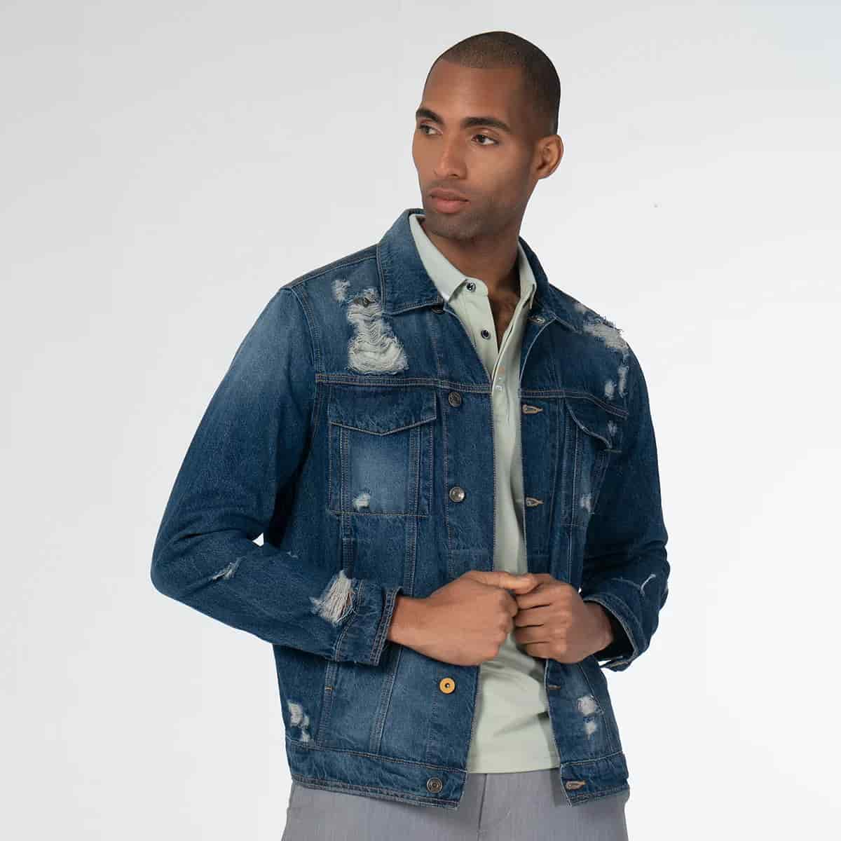 Chaqueta Denim Clasica Regular Trees - miniatura 1