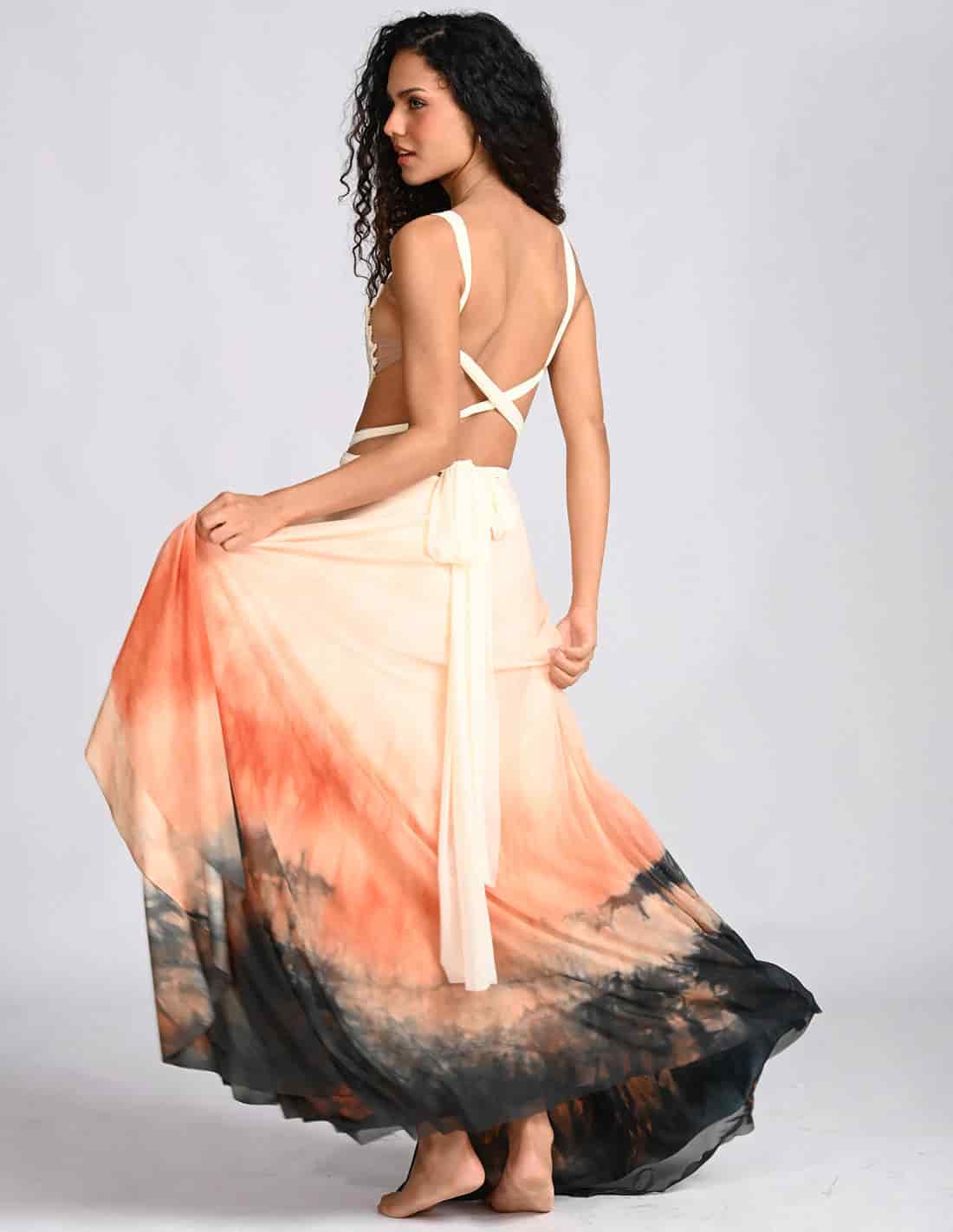 Vestido Feather Spotted Ochre + Blue - miniatura 2