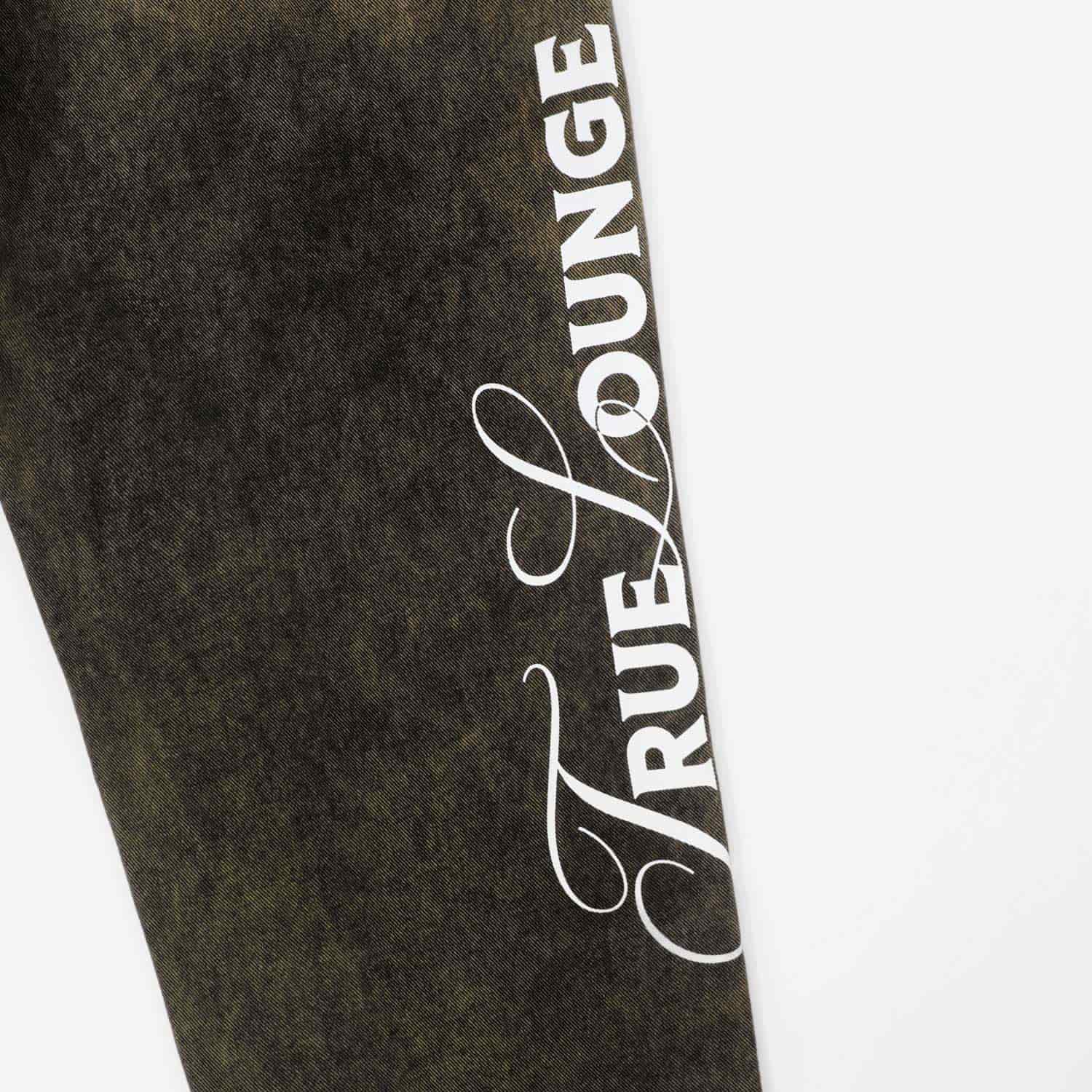 Lounge Printed Denim Pants - Brown - miniatura 9