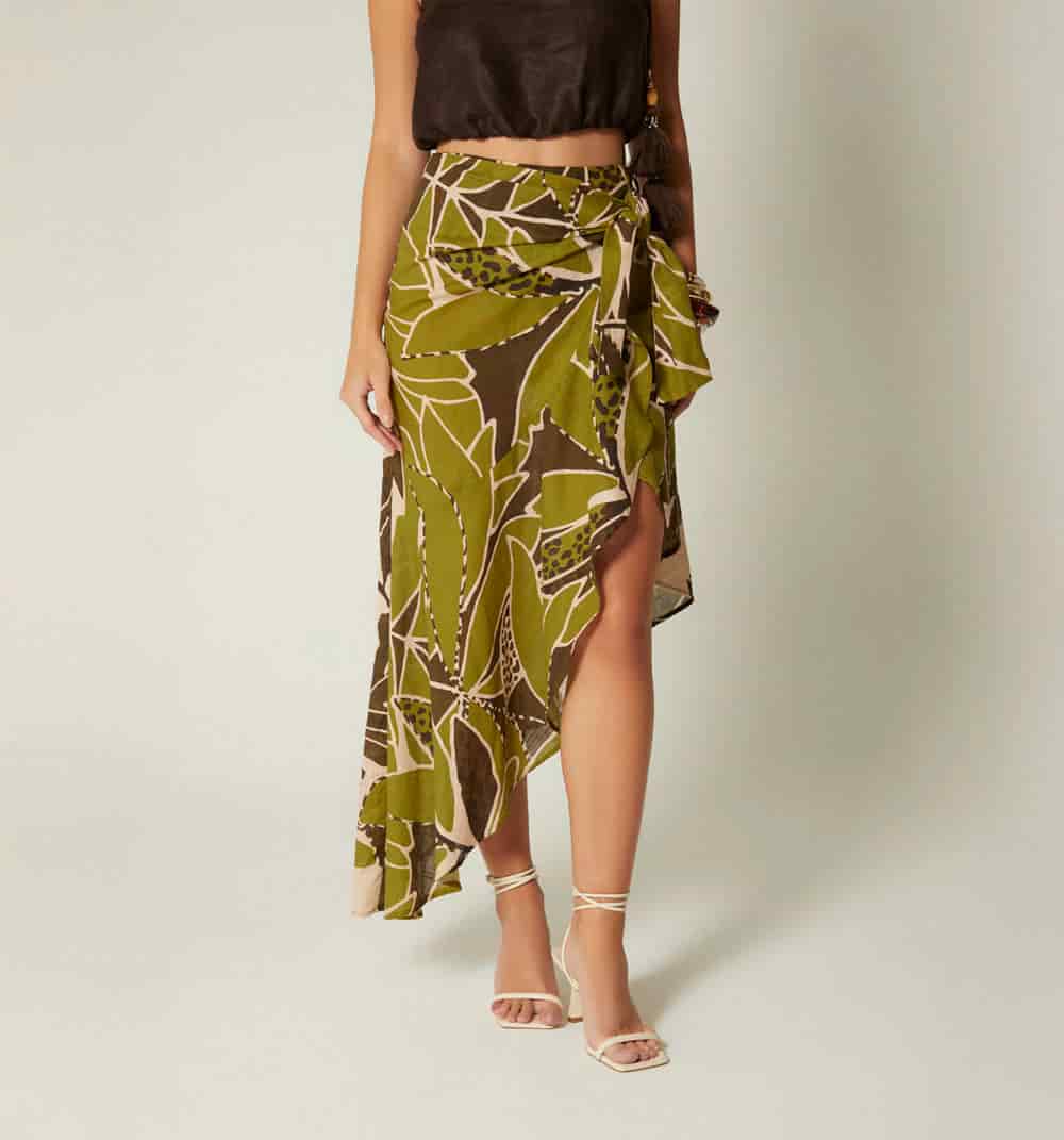 Falda wrap con bolero y amarre - miniatura 2