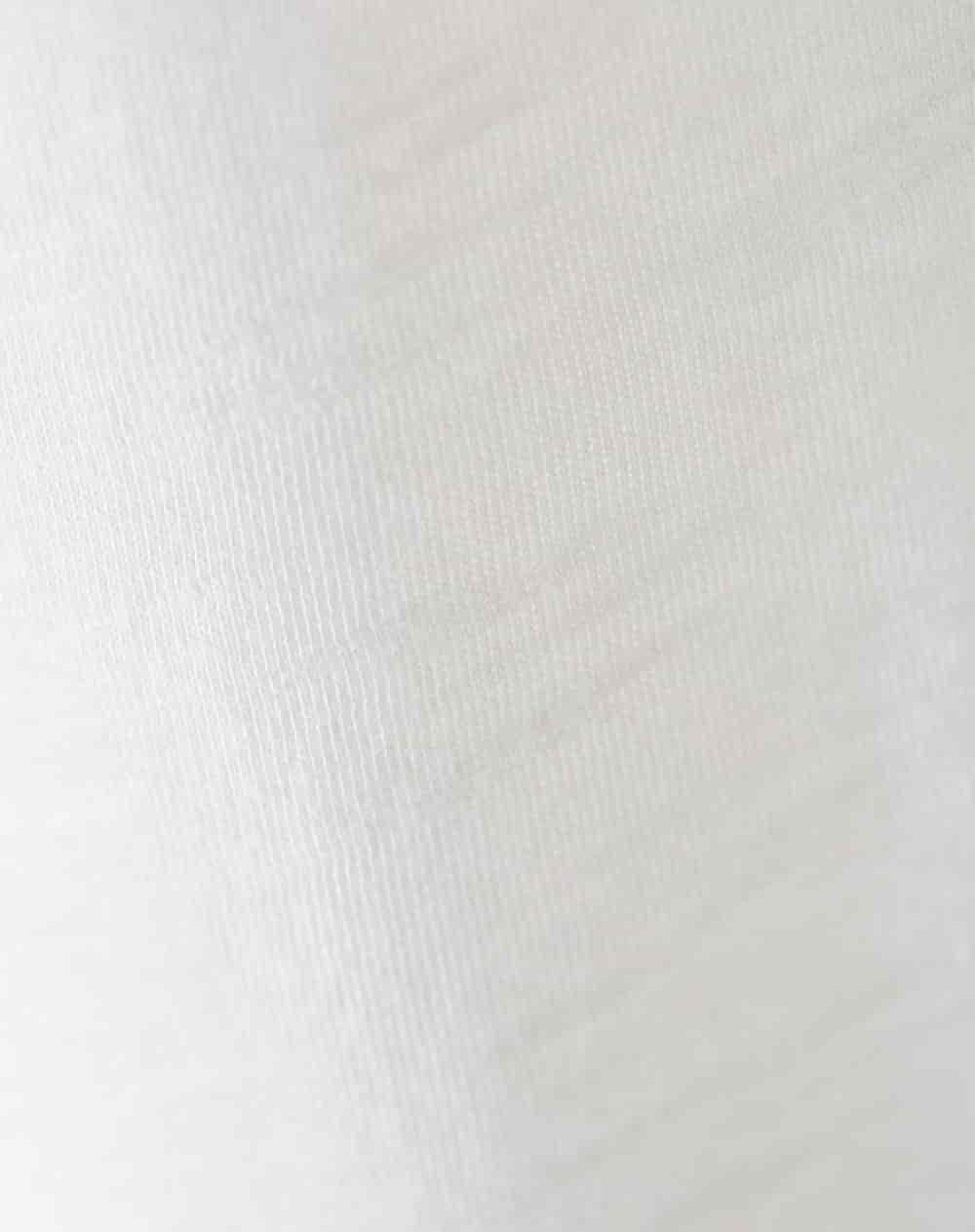 Camiseta regular algodón blanca mujer - miniatura 7