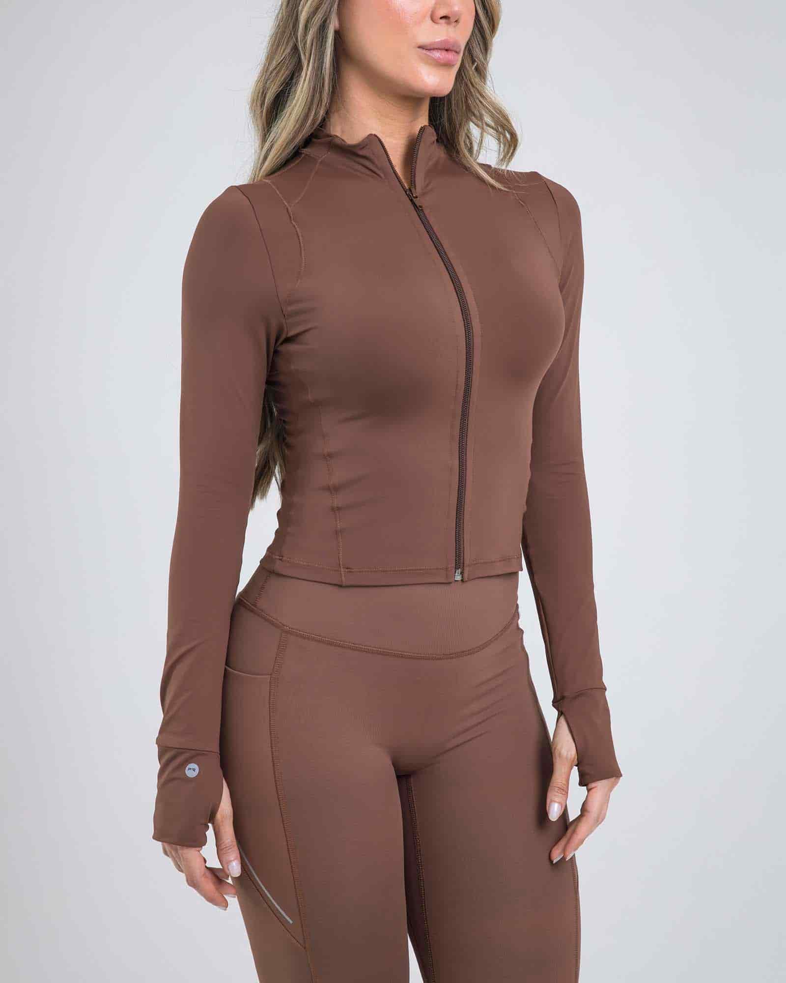 Chaqueta sculpt edge marron outdoor FIBER - miniatura 6