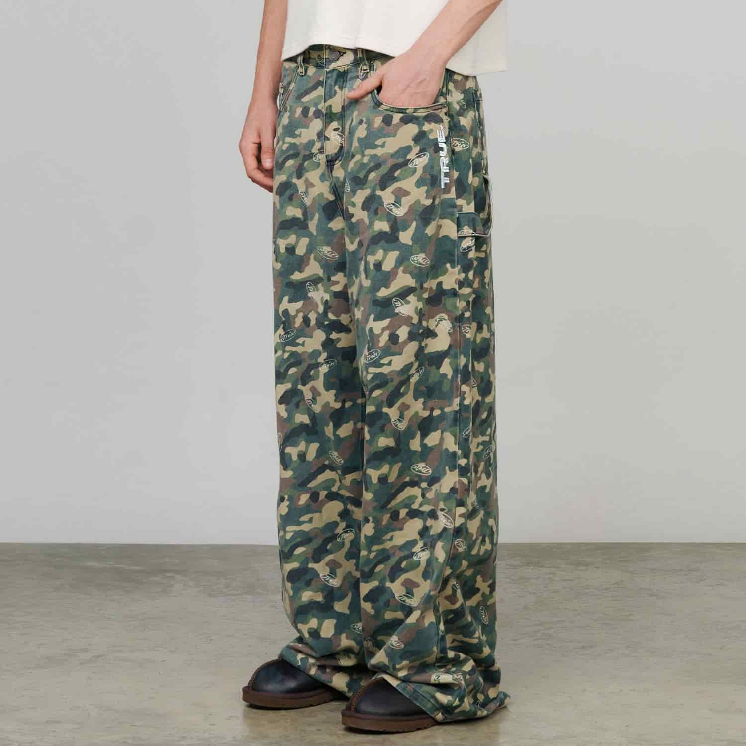 Racing Camo Carpenter Pants - Green - miniatura 2