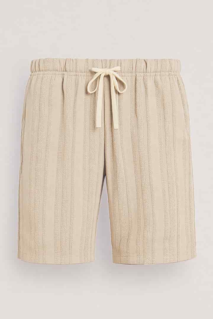 Short tejido beige - miniatura 2