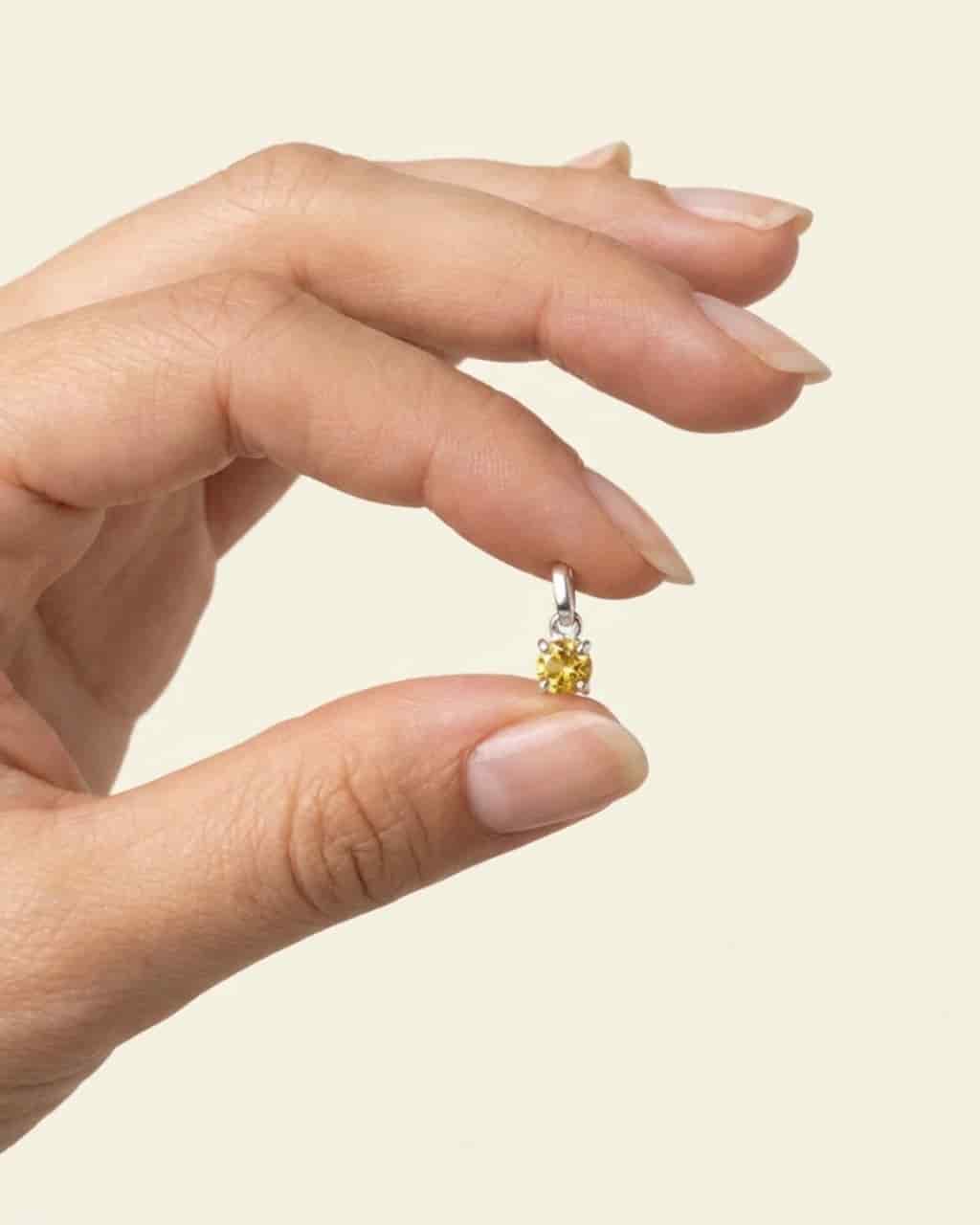 Dije punto de luz con circon - miniatura 1