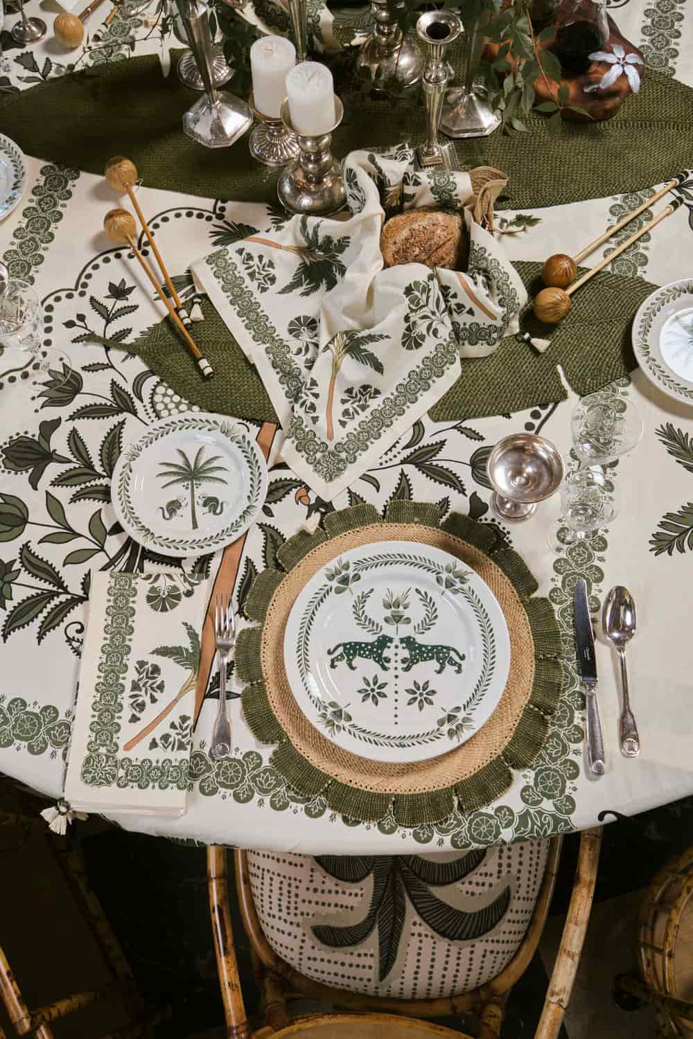 Mythic Ecosystem Maxi Table Mats in Green Set of 3 - miniatura 5