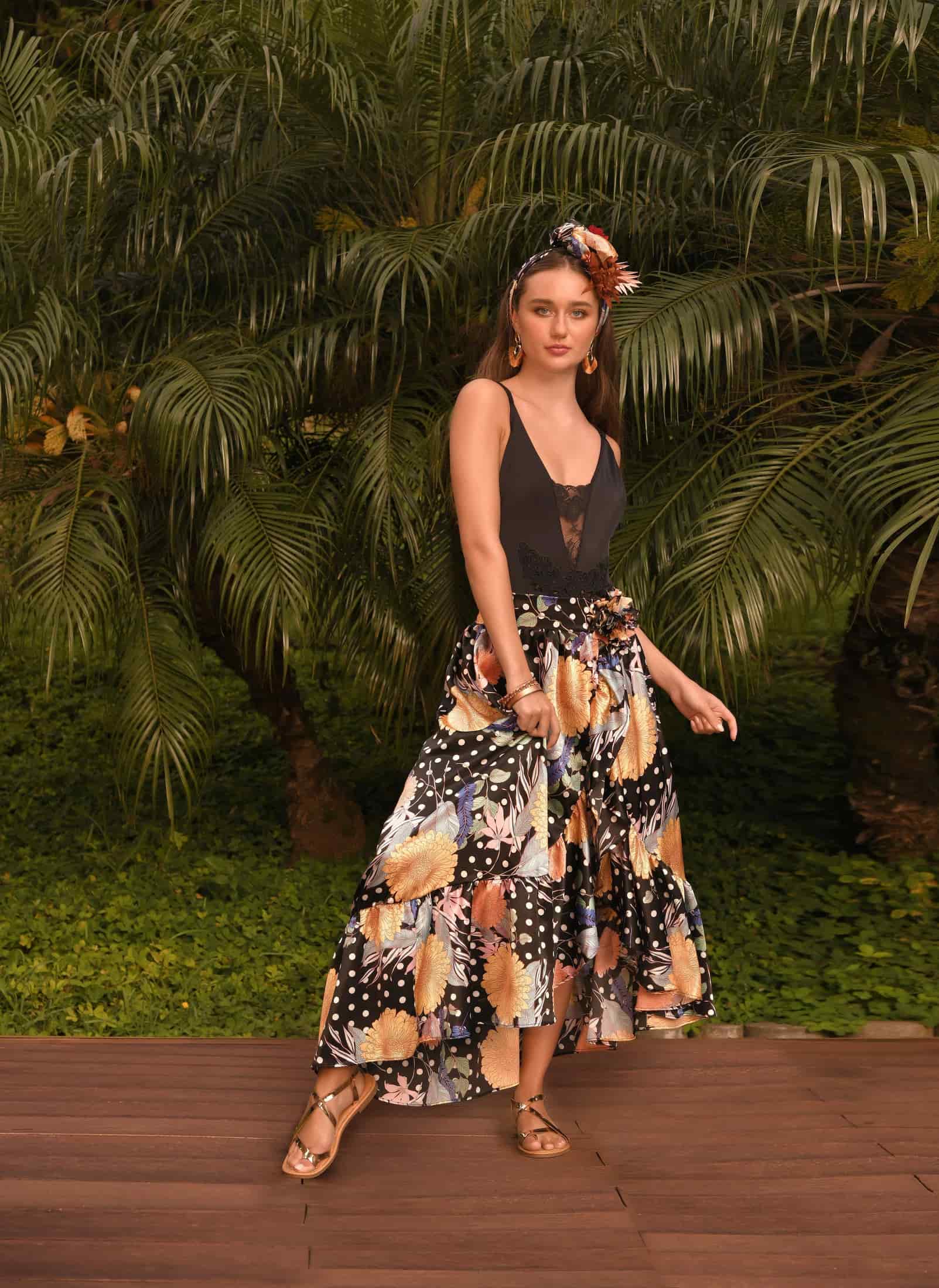 Flamenco Falda Coverup - miniatura 7