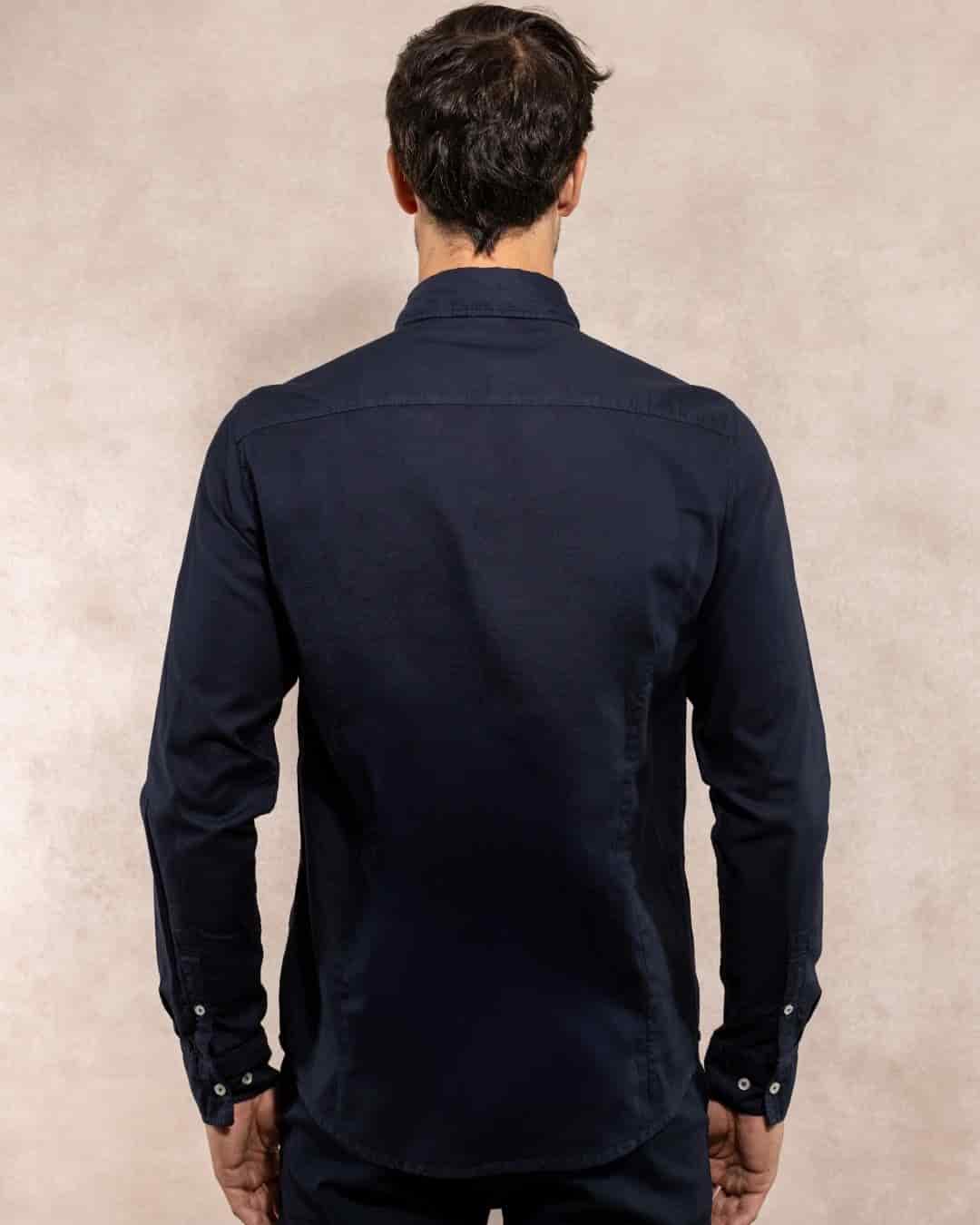 Camisa Antimanchas Oxford Azul - Talla Regular - miniatura 3