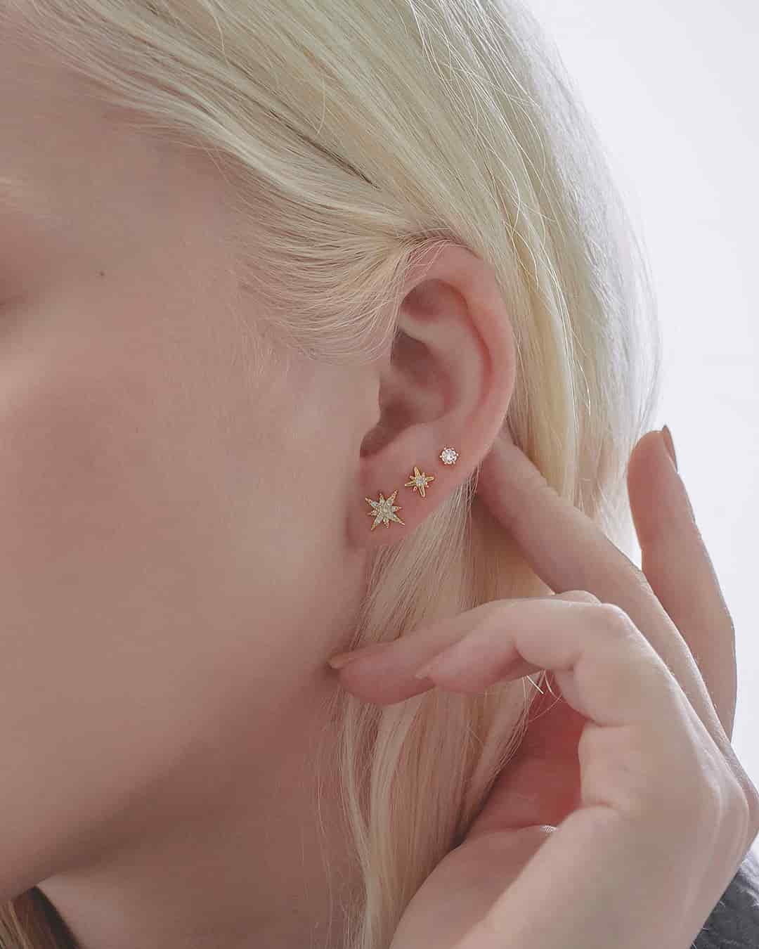 Set X3 Aretes Estrellas - miniatura 3