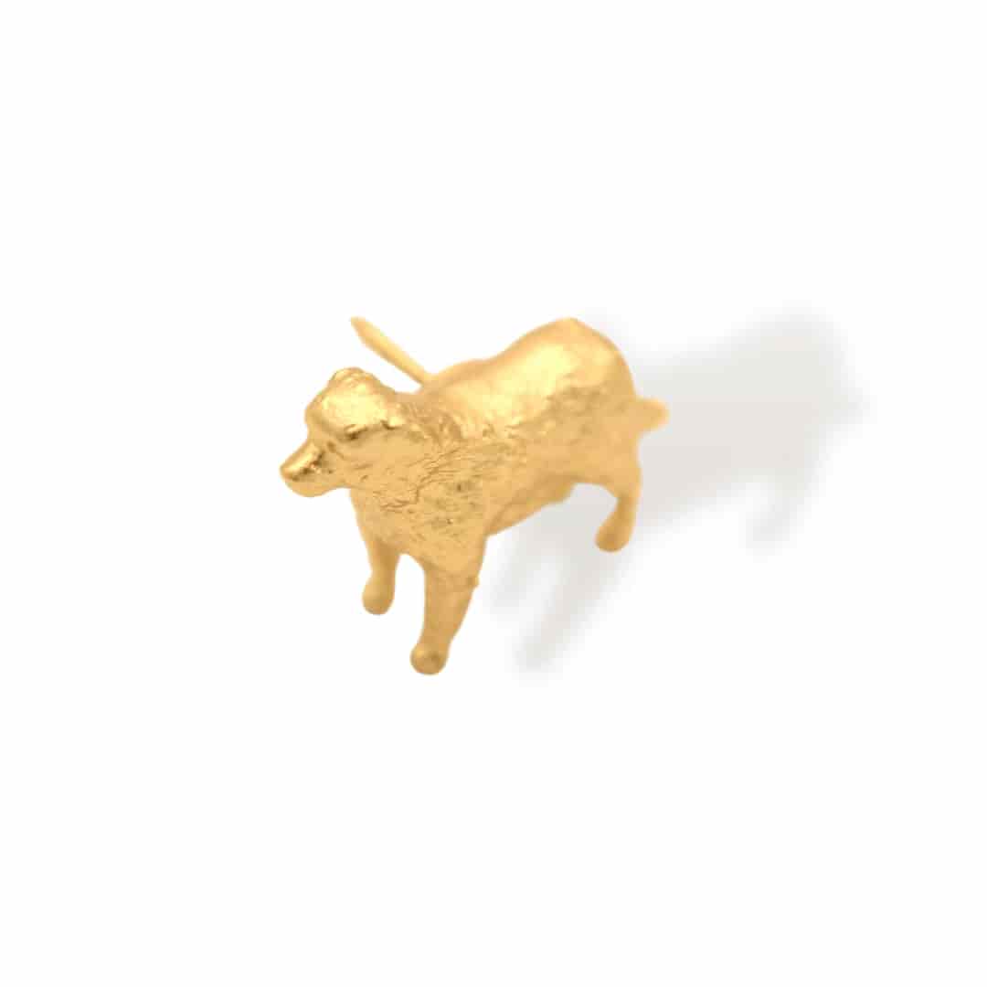 Pin de perro peludo cuerpo completo - miniatura 3