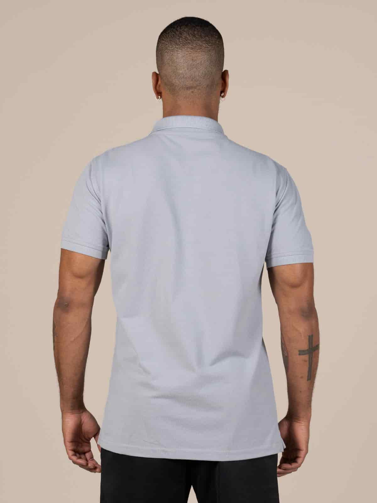 Polo Camiseta Gris Claro - miniatura 3