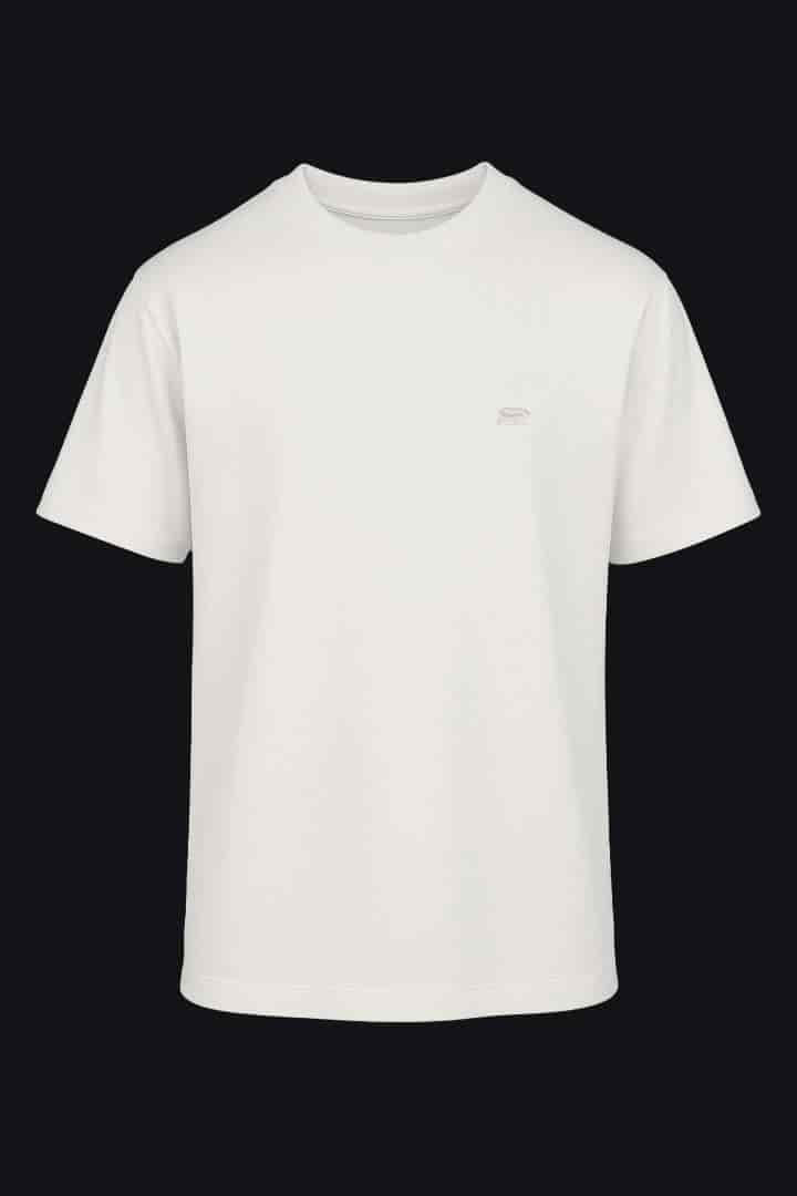 Camiseta marfil oso bordado - miniatura 1