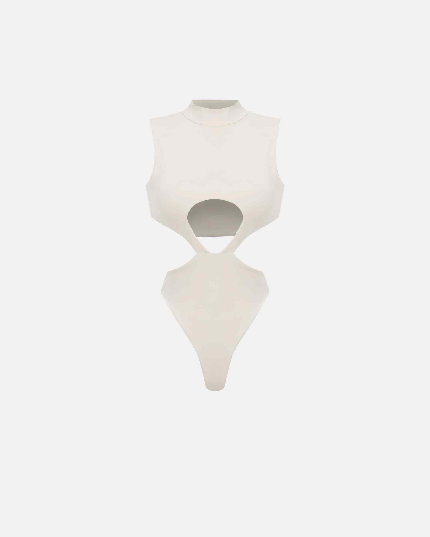 Basics Underboob Bodysuit Cream - miniatura 1