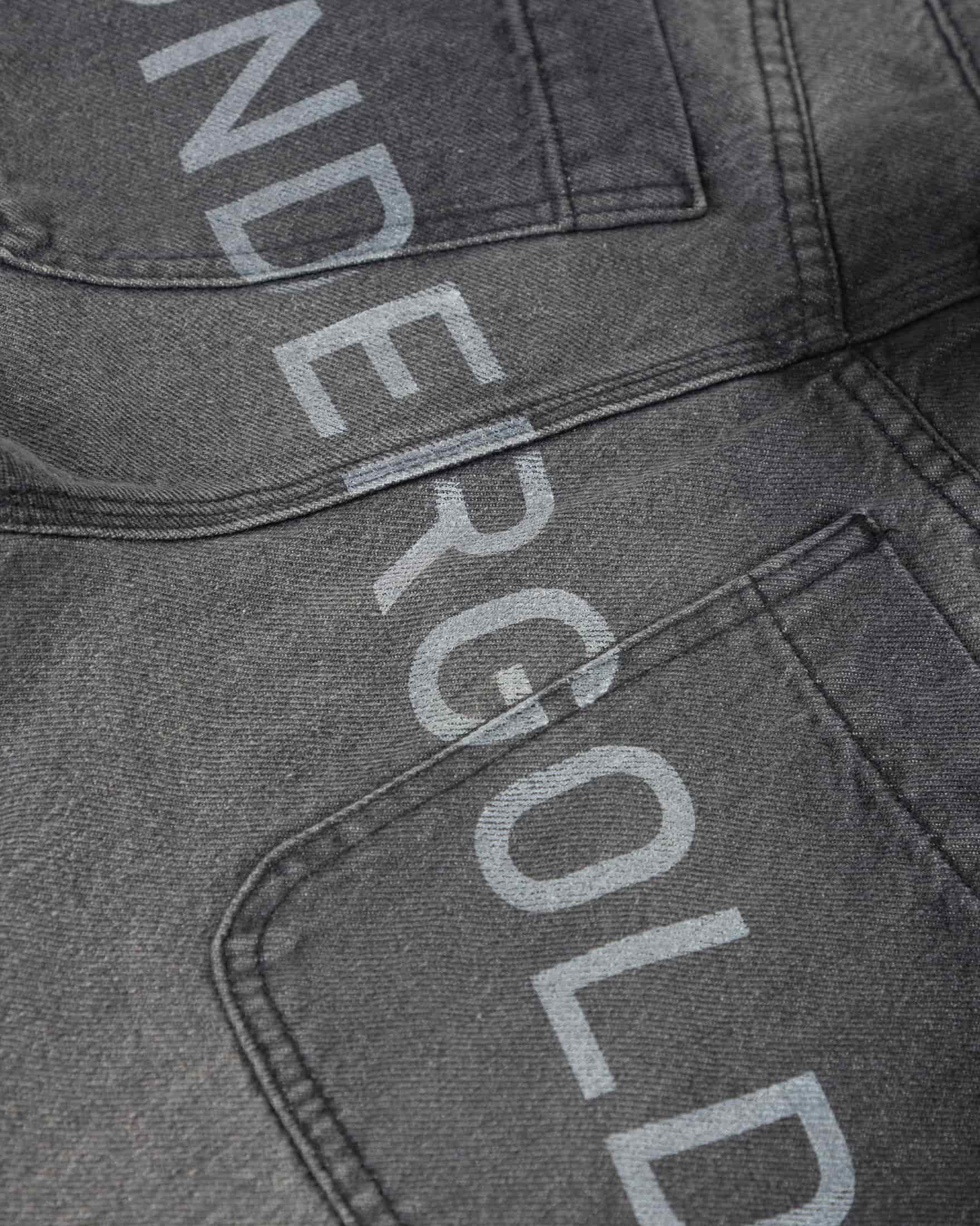 W Line Basic Wide Jeans Washed Black - miniatura 2