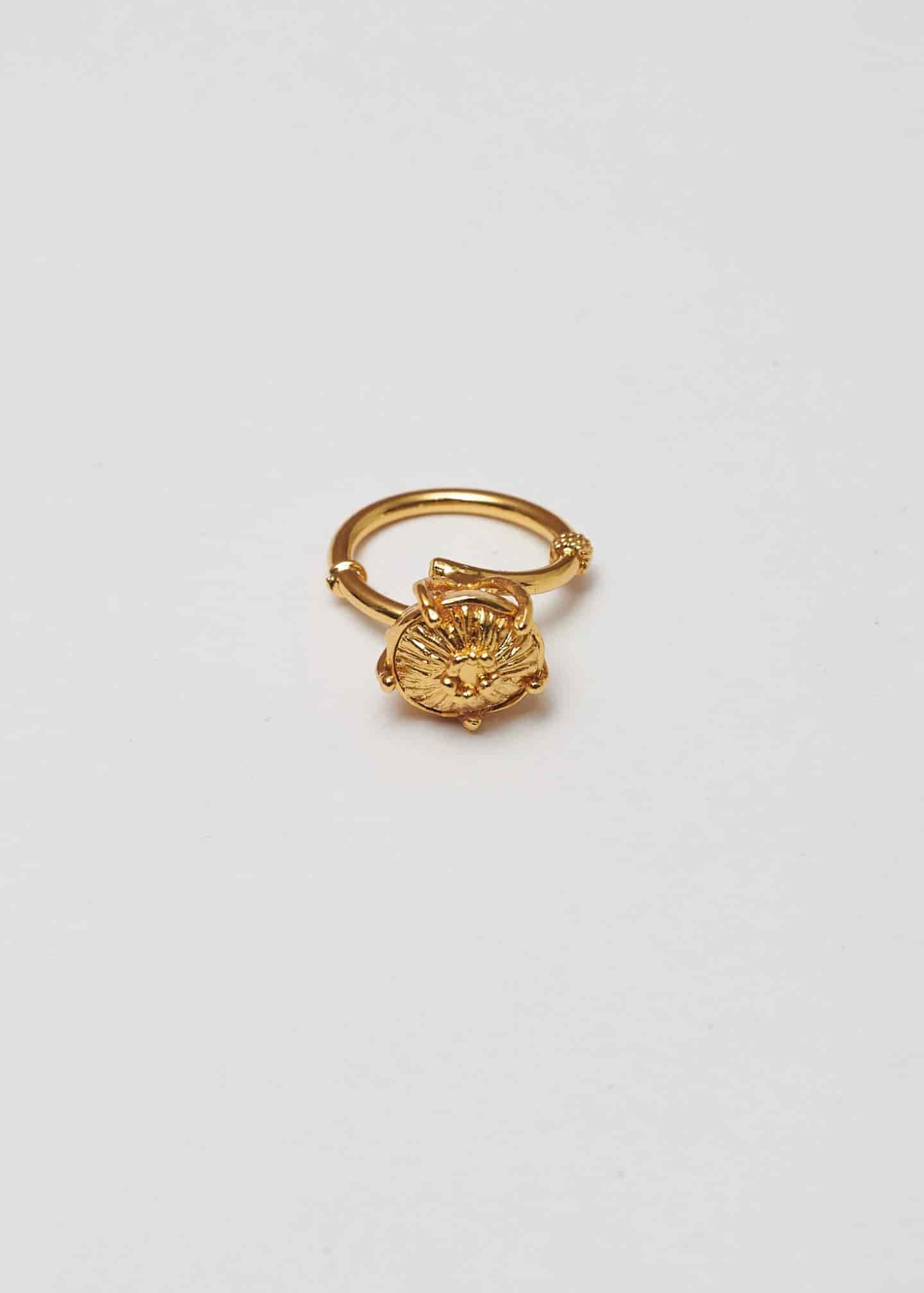 Anillo sombrerito mini dorado - miniatura 2