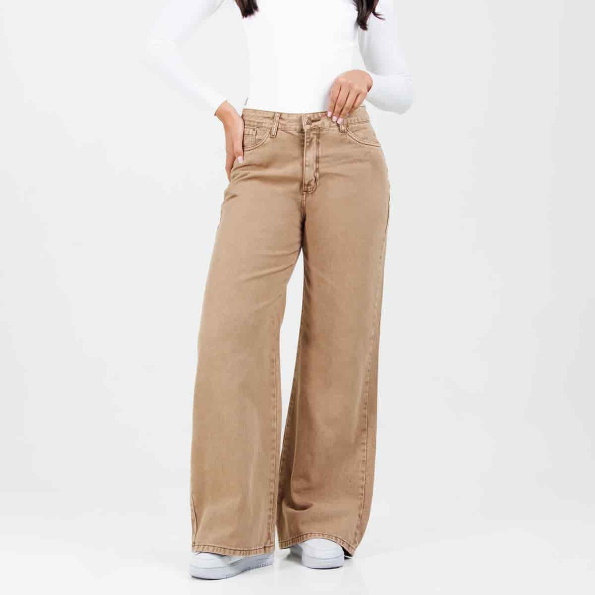 Jean Wide Leg Camel Ax-3013 Rigido - miniatura 1