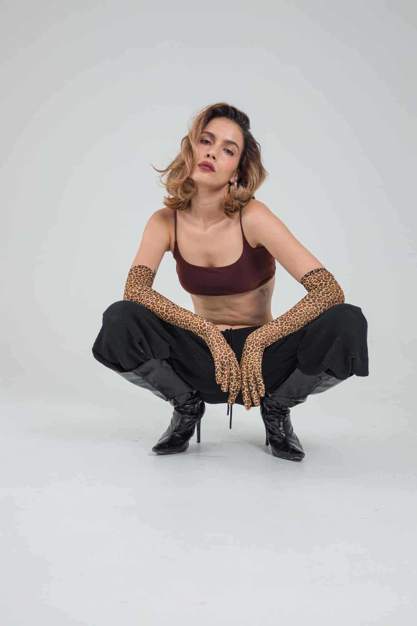LEOPARD MESH GLOVES - miniatura 8