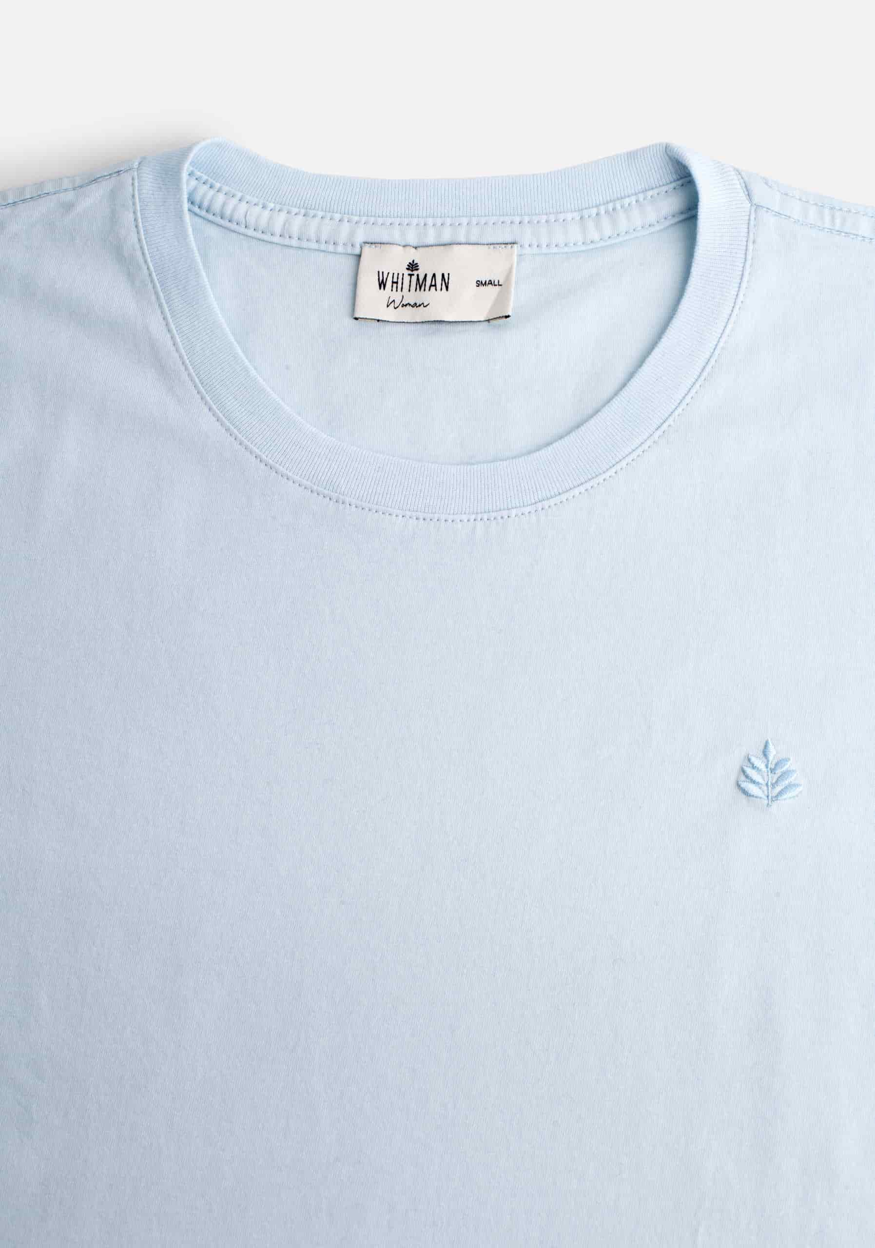 Camiseta M Unicolor CR L-Atn Azul Claro - miniatura 2