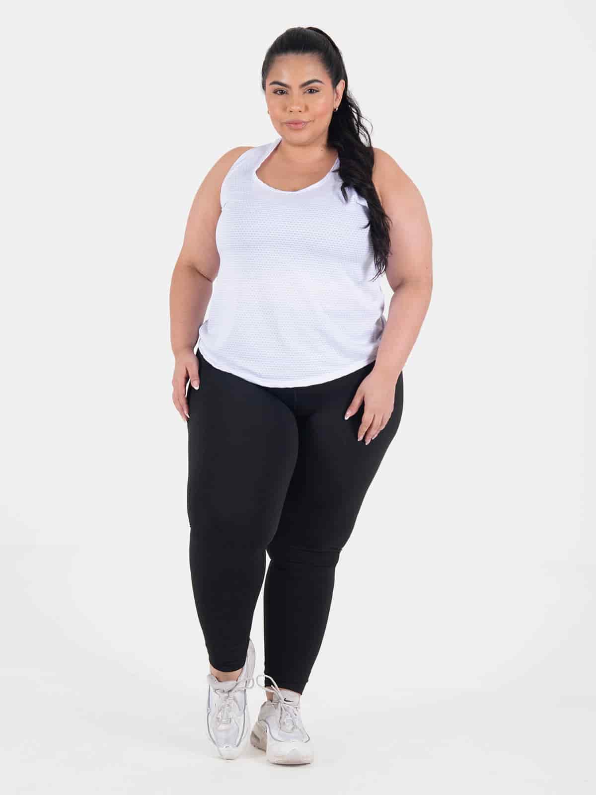dorya leggins set talla plus blanco - miniatura 1