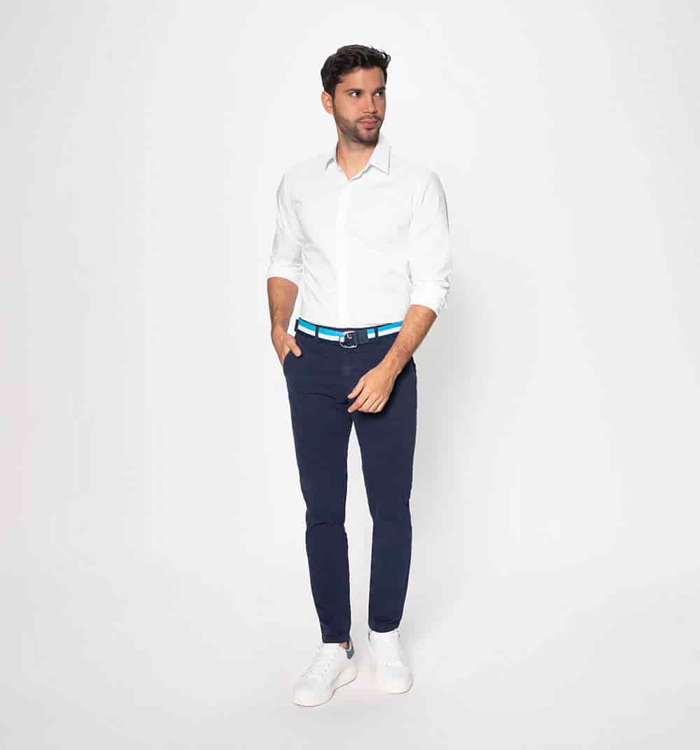 Camisa básica con stretch manga larga - miniatura 14