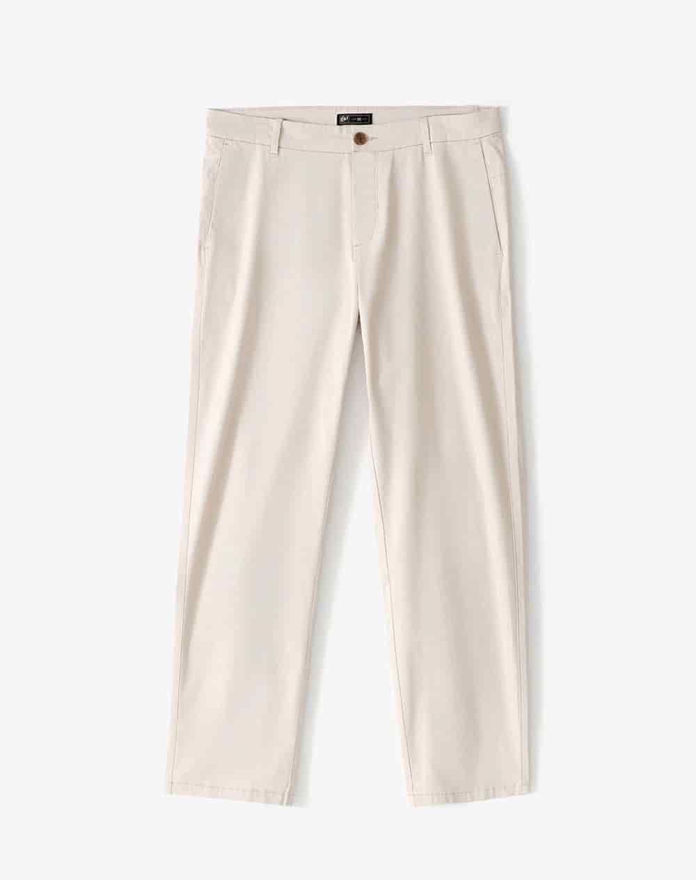 Pantalón regular tiro medio arena hombre - miniatura 6