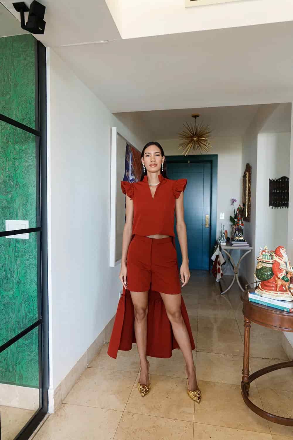 Shelly Ruffle Set - Red - miniatura 1