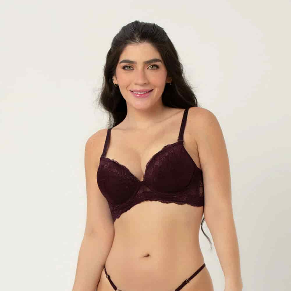 Brasier doble push up con encaje - miniatura 3