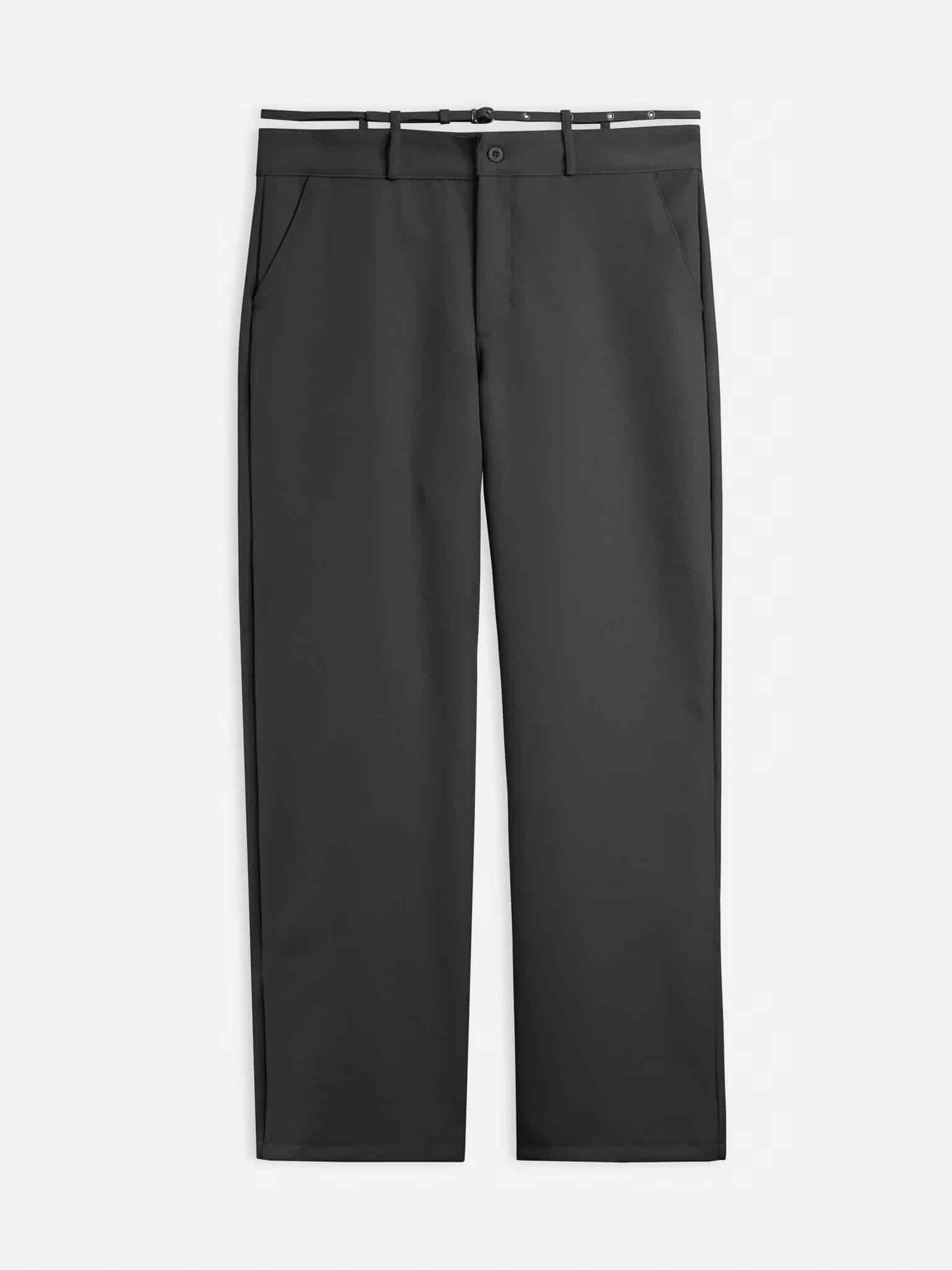 CROSS BELT TROUSER - DARK GRAY - miniatura 5