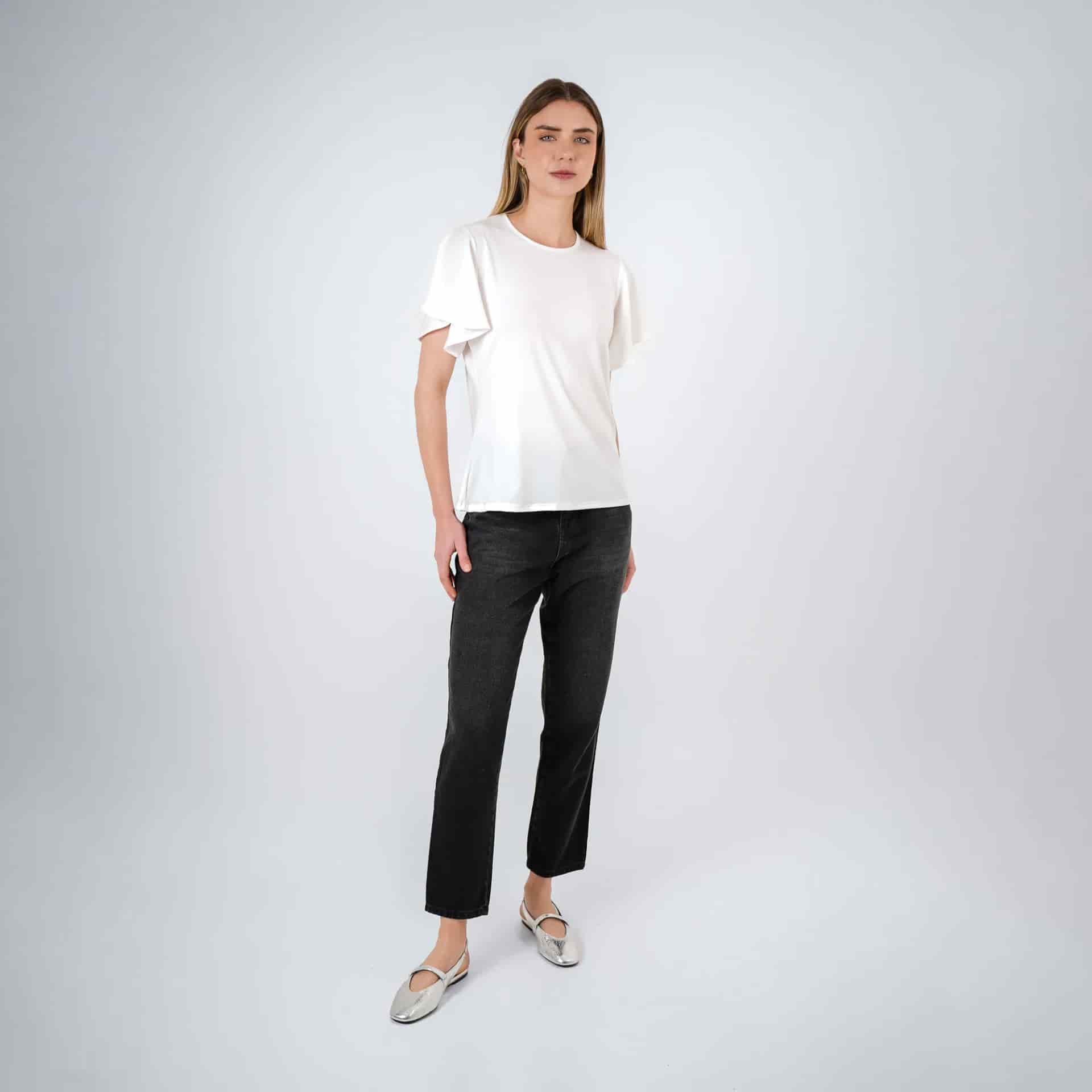 Jean Tiro Alto Bota Skinny Crop - miniatura 1
