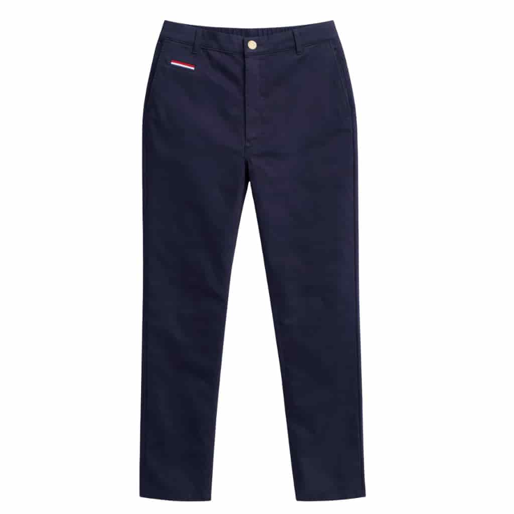 NUOVO - Pantalón prepster classic fit elástico - Blu République - miniatura 1
