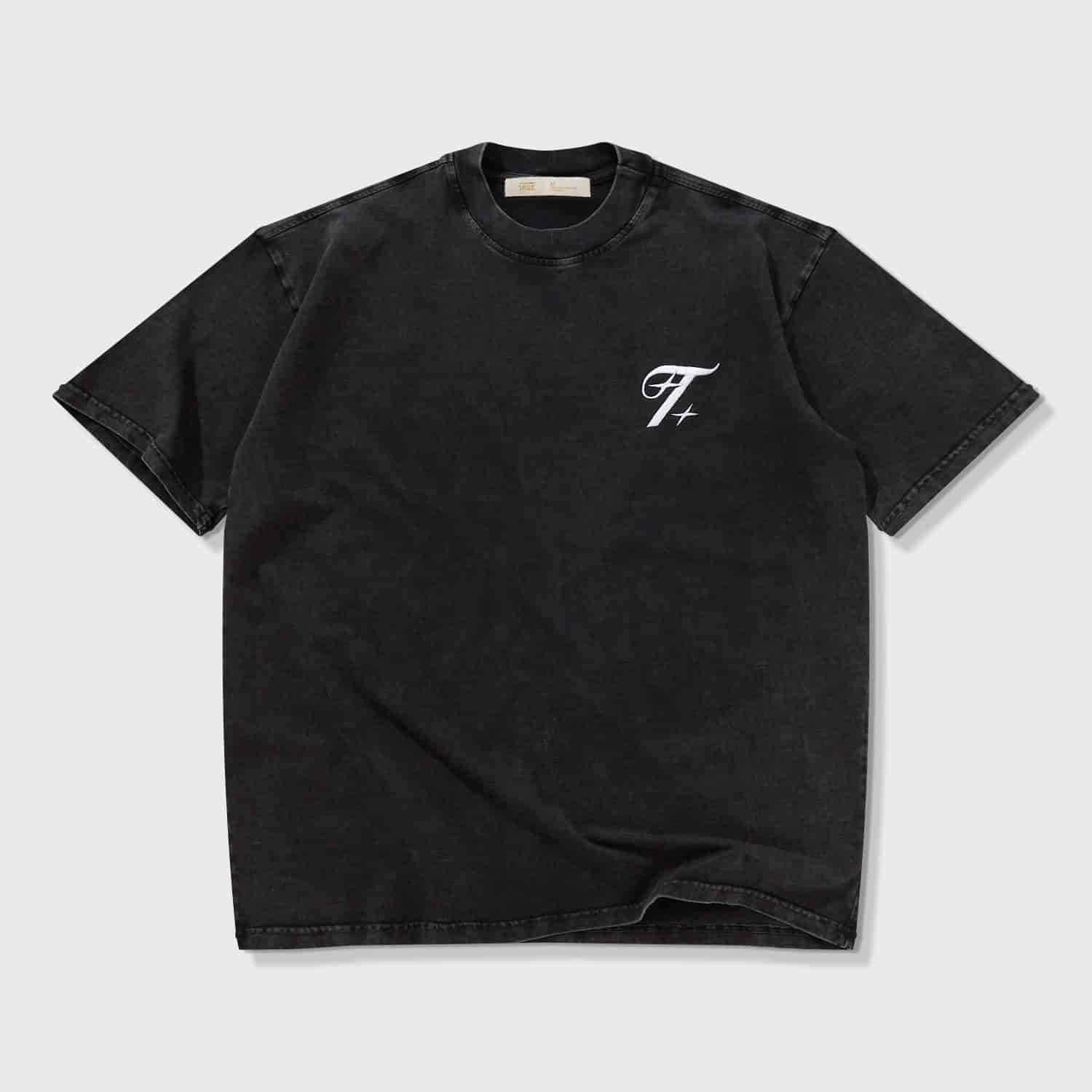 Shadow Oversized T-Shirt - Washed Black - miniatura 1