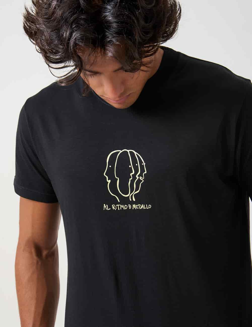 Camiseta Regular Fit Soul Rythm negro Hombre - miniatura 9