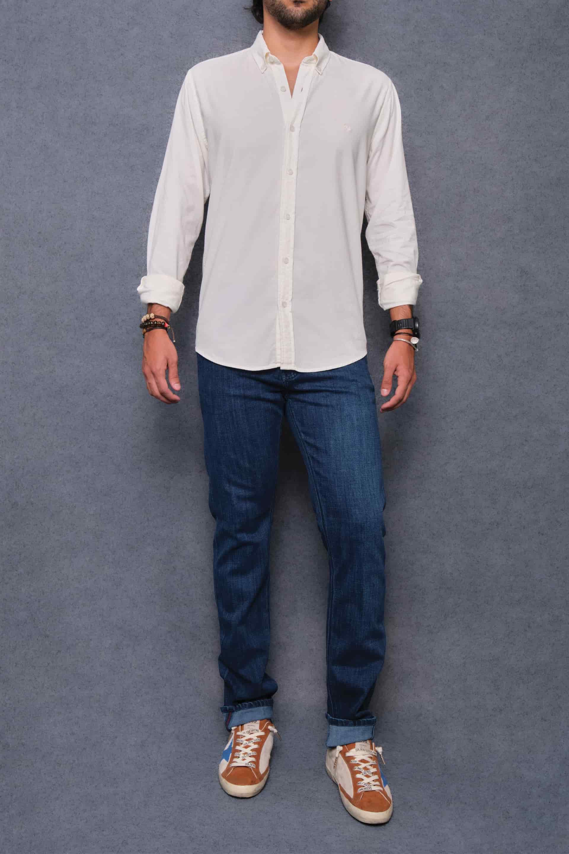 CAMISA PANA OFF WHITE - miniatura 1