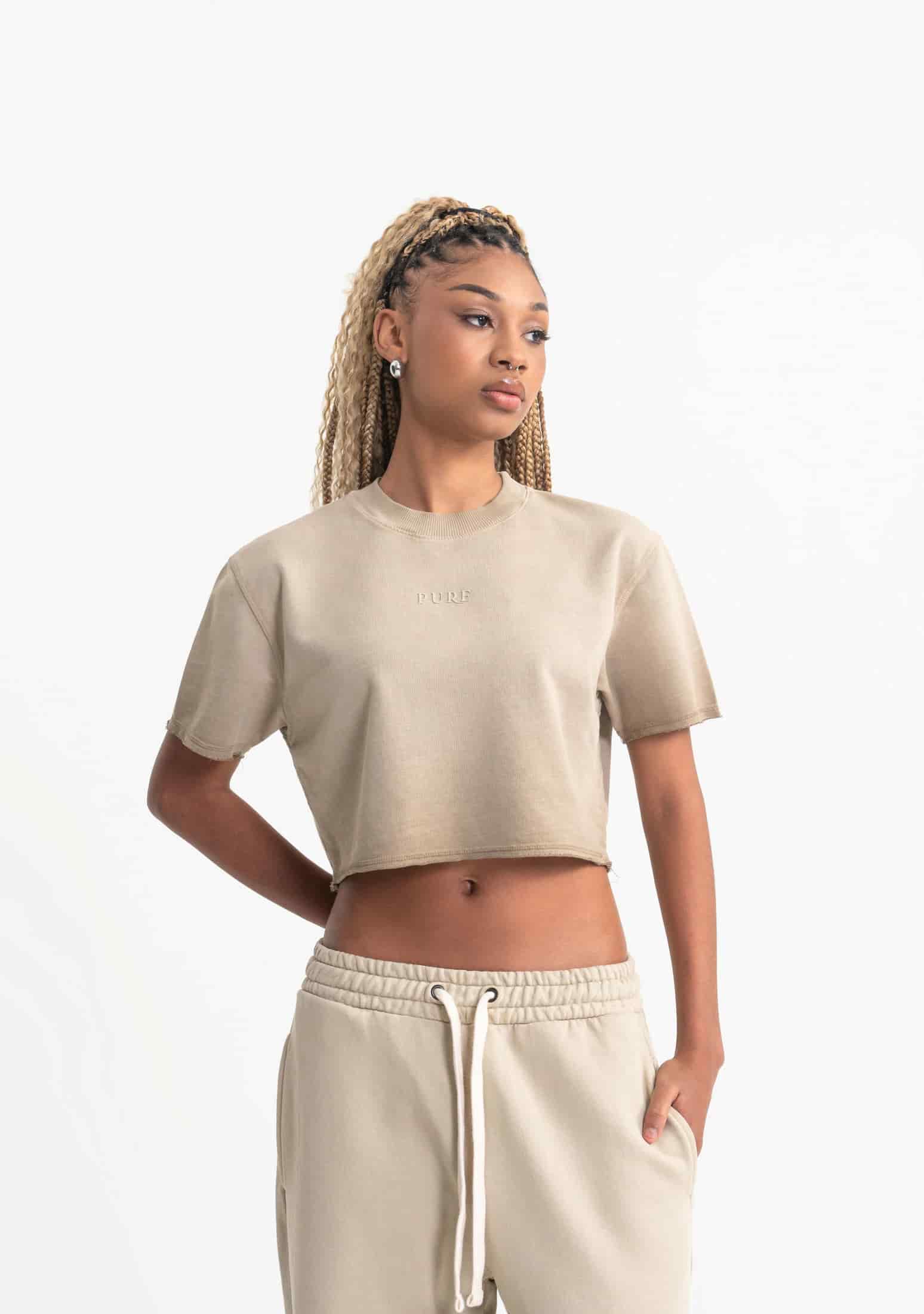 Rustic cream croptop - miniatura 2