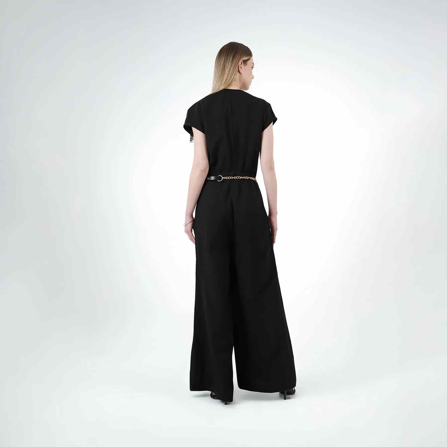 Vestido Cuello V Manga Corta - miniatura 4