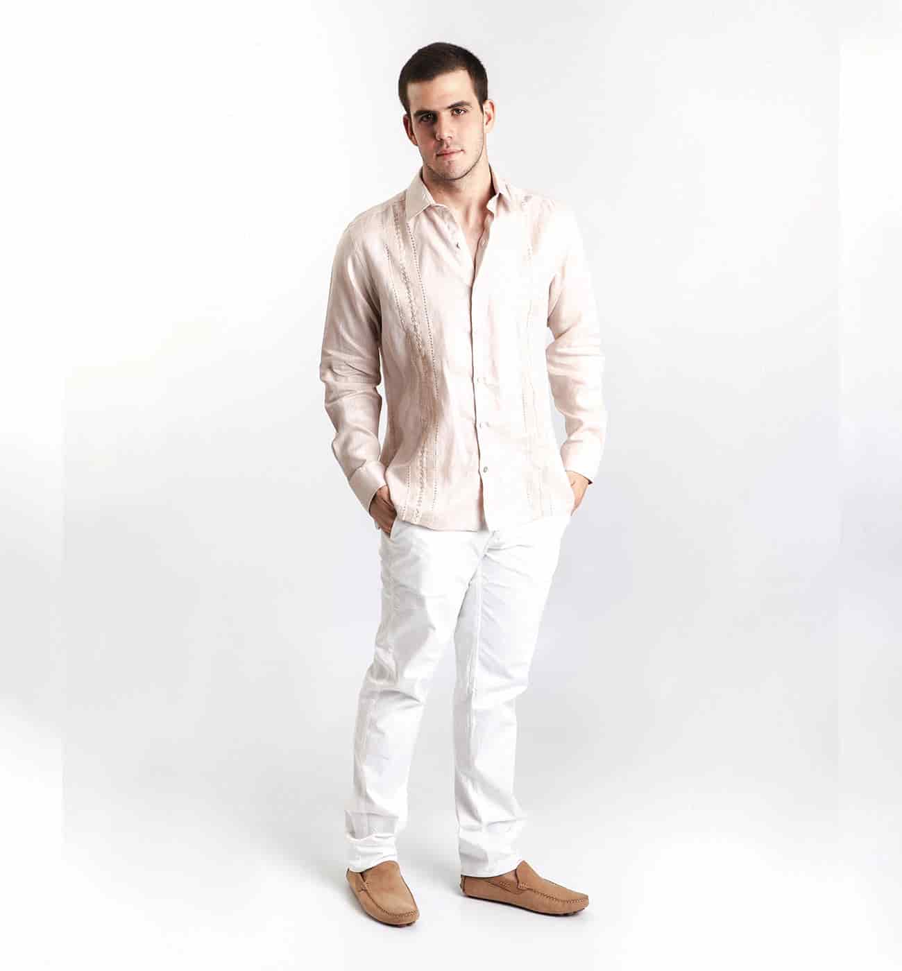 Guayabera Beige - miniatura 2