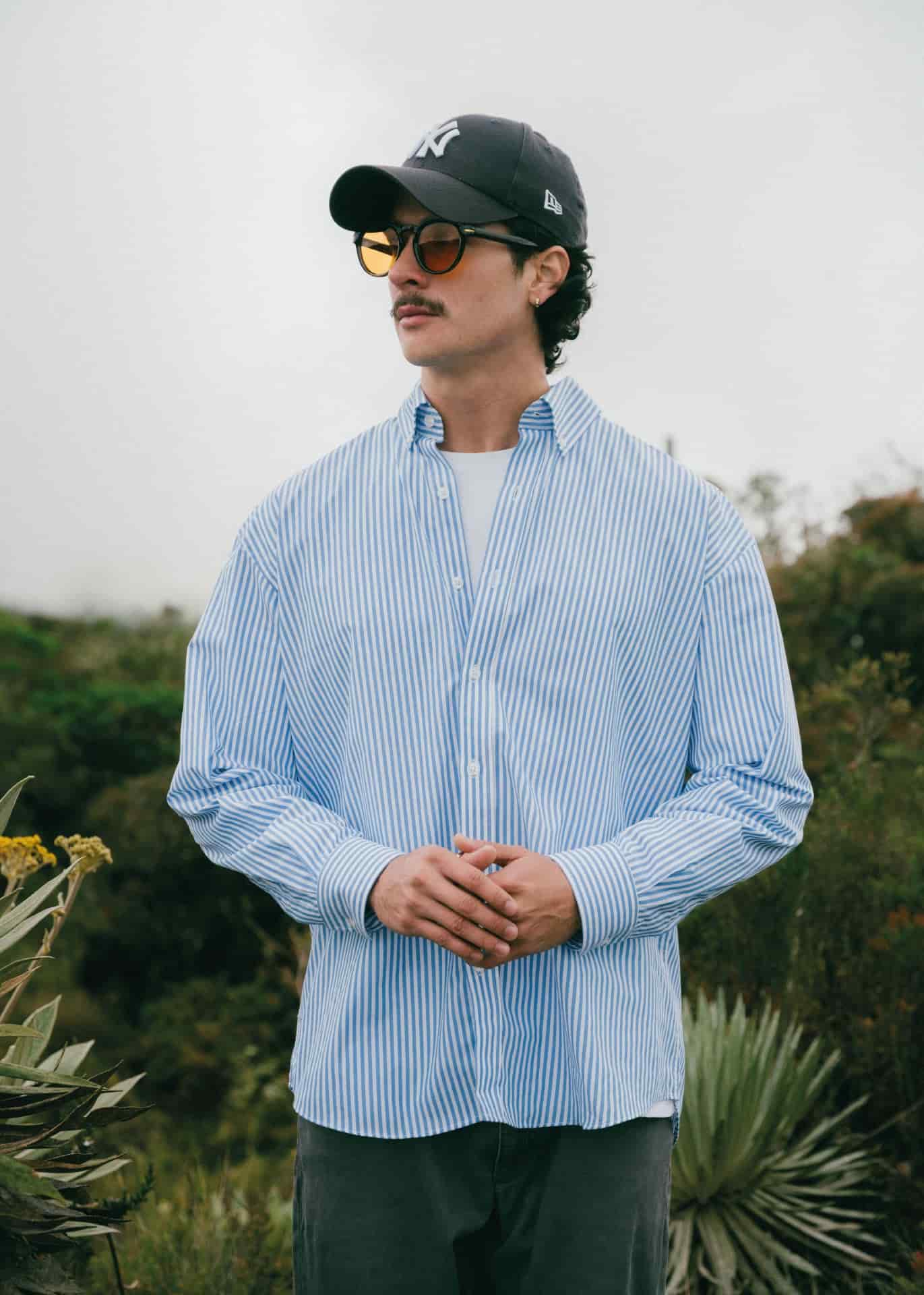 Camisa Lucca Rayas Azules - miniatura 5