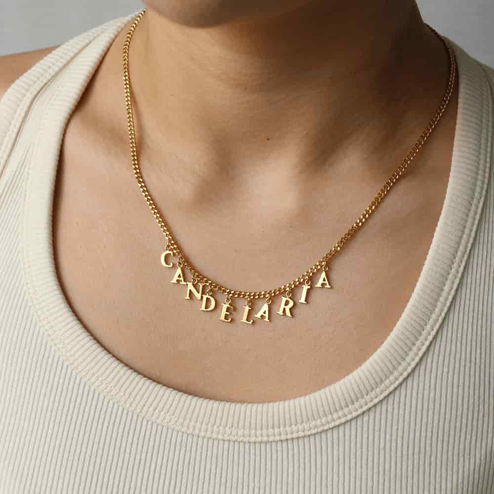 PreOrder Cadena 10 Letras Gold - miniatura 2
