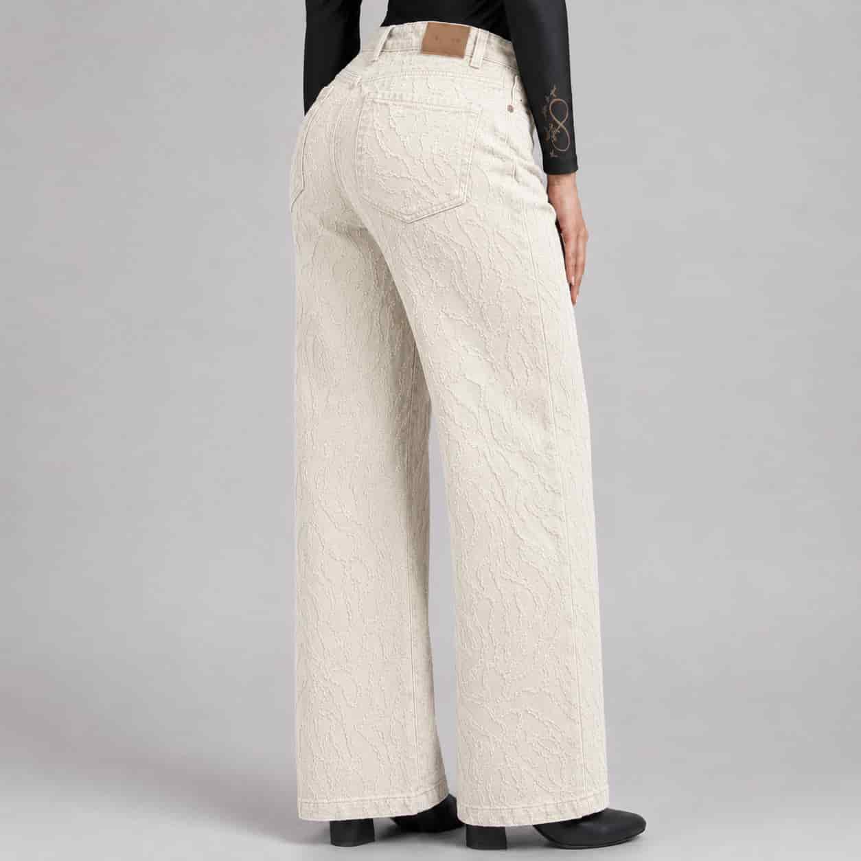 Jean Wide Leg Marfil ax-3105 Rigido - miniatura 2