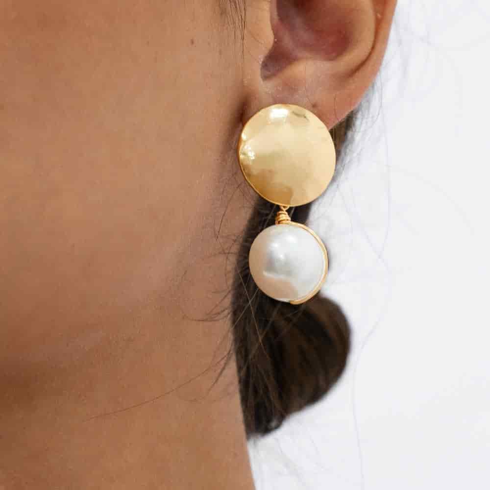 Aretes Impulso Dorado - miniatura 2