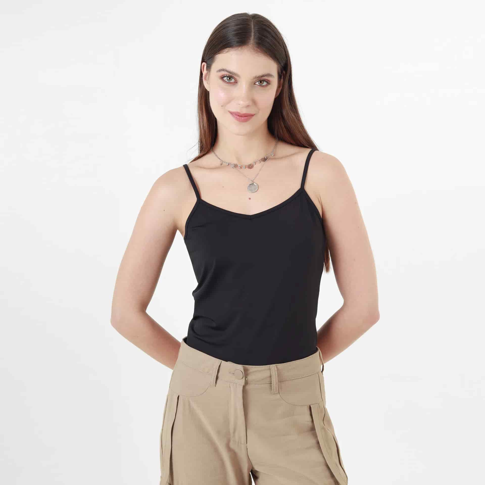 Camiseta Cuello V Manga Tiras - miniatura 6