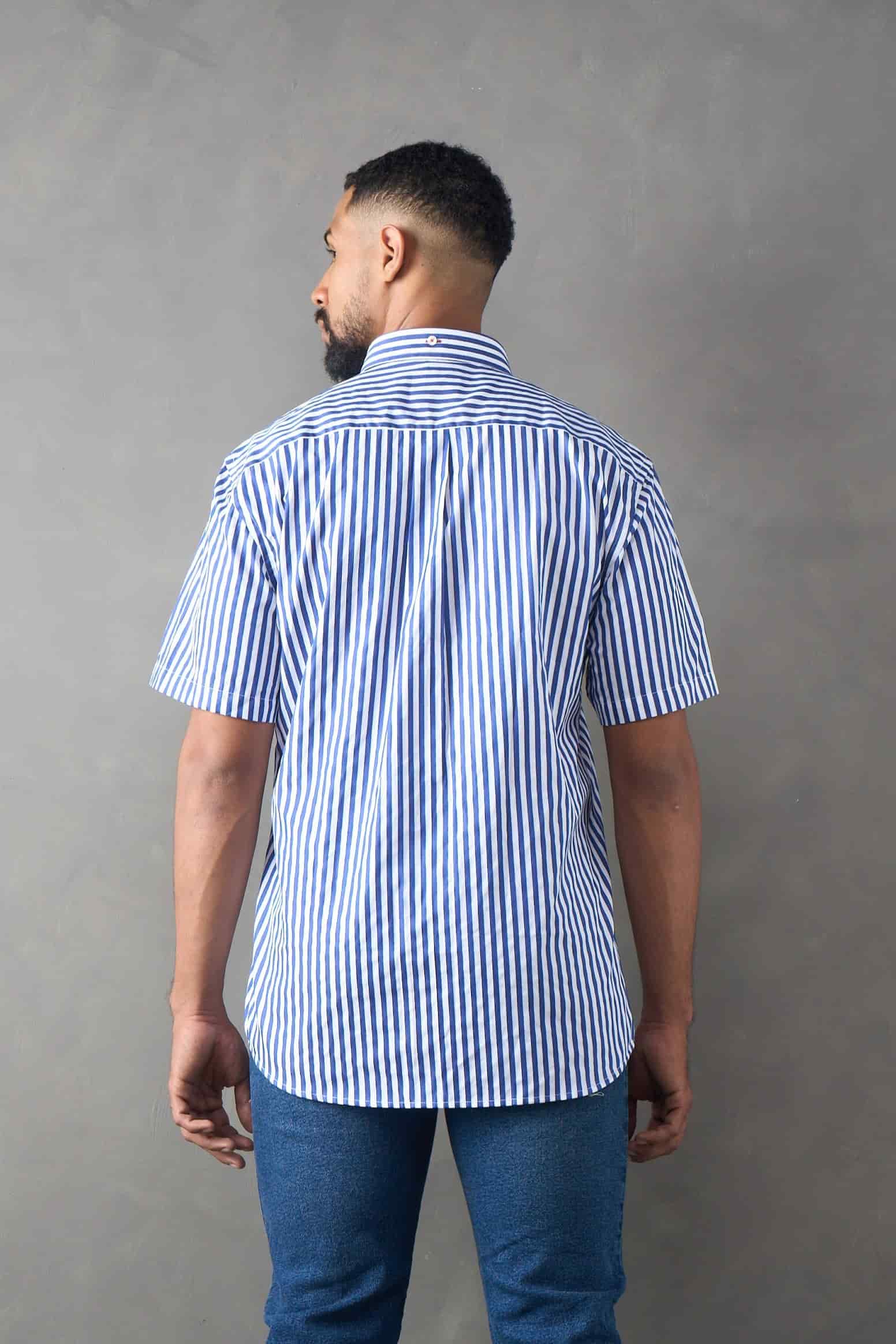 Camisa manga corta azul oscuro - miniatura 2