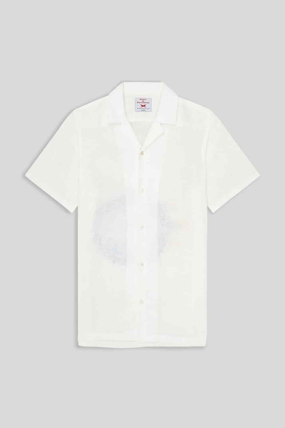 Men's linen shirt puffer fish - miniatura 3