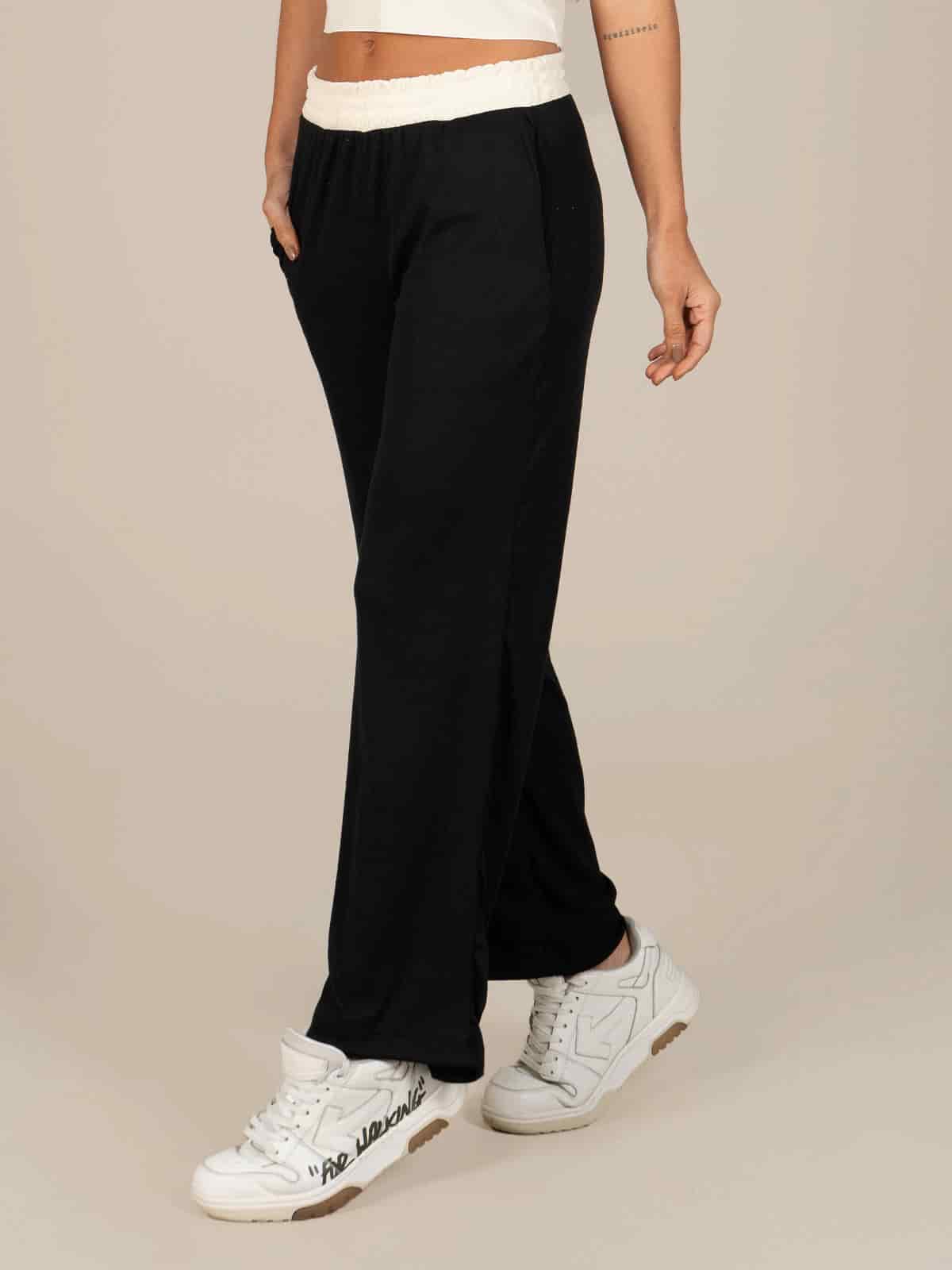 Pantalon merino dol negro vainilla - miniatura 2